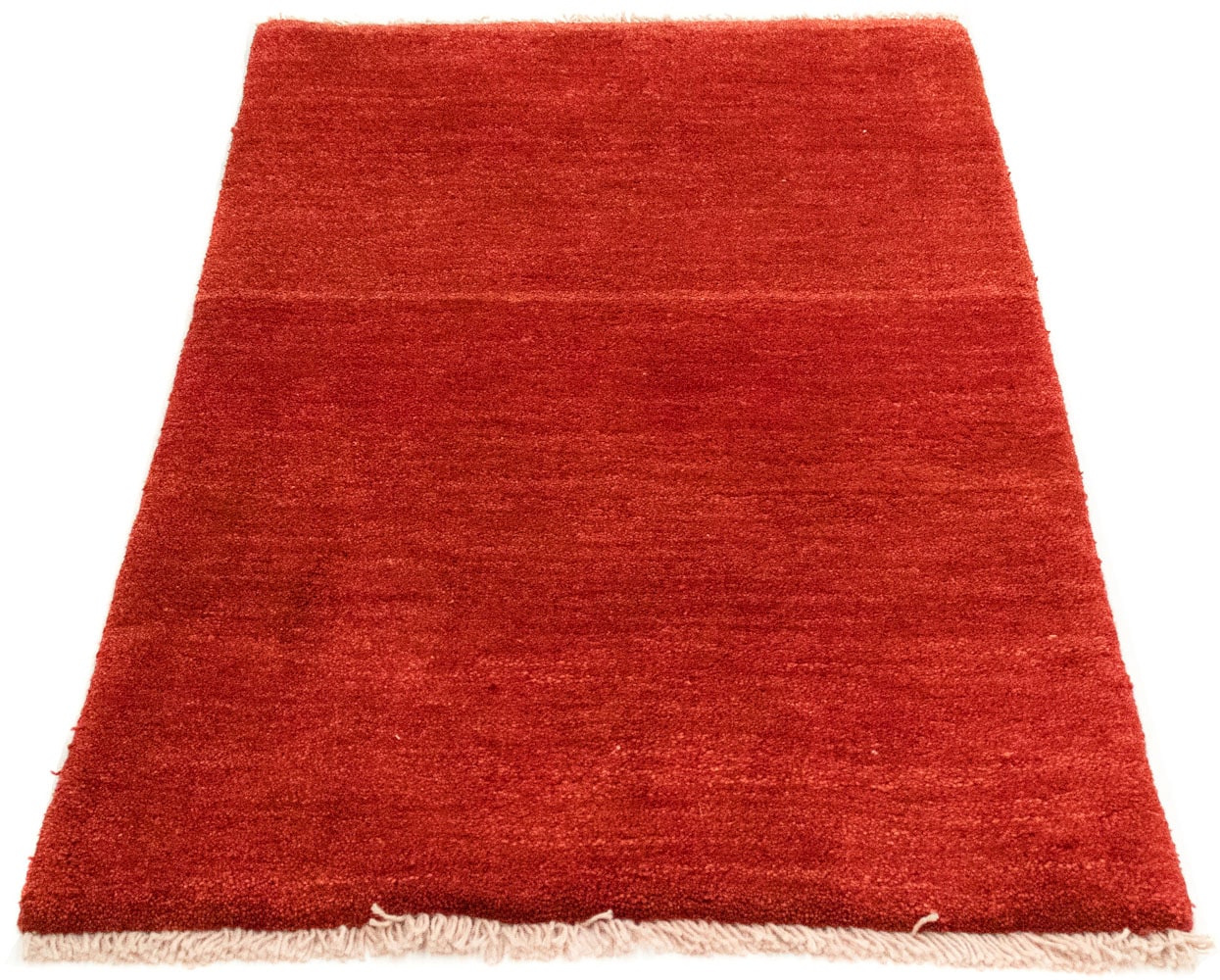 morgenland Wollteppich »Gabbeh Teppich handgeknüpft rot«, rechteckig,  handgeknüpft | BAUR