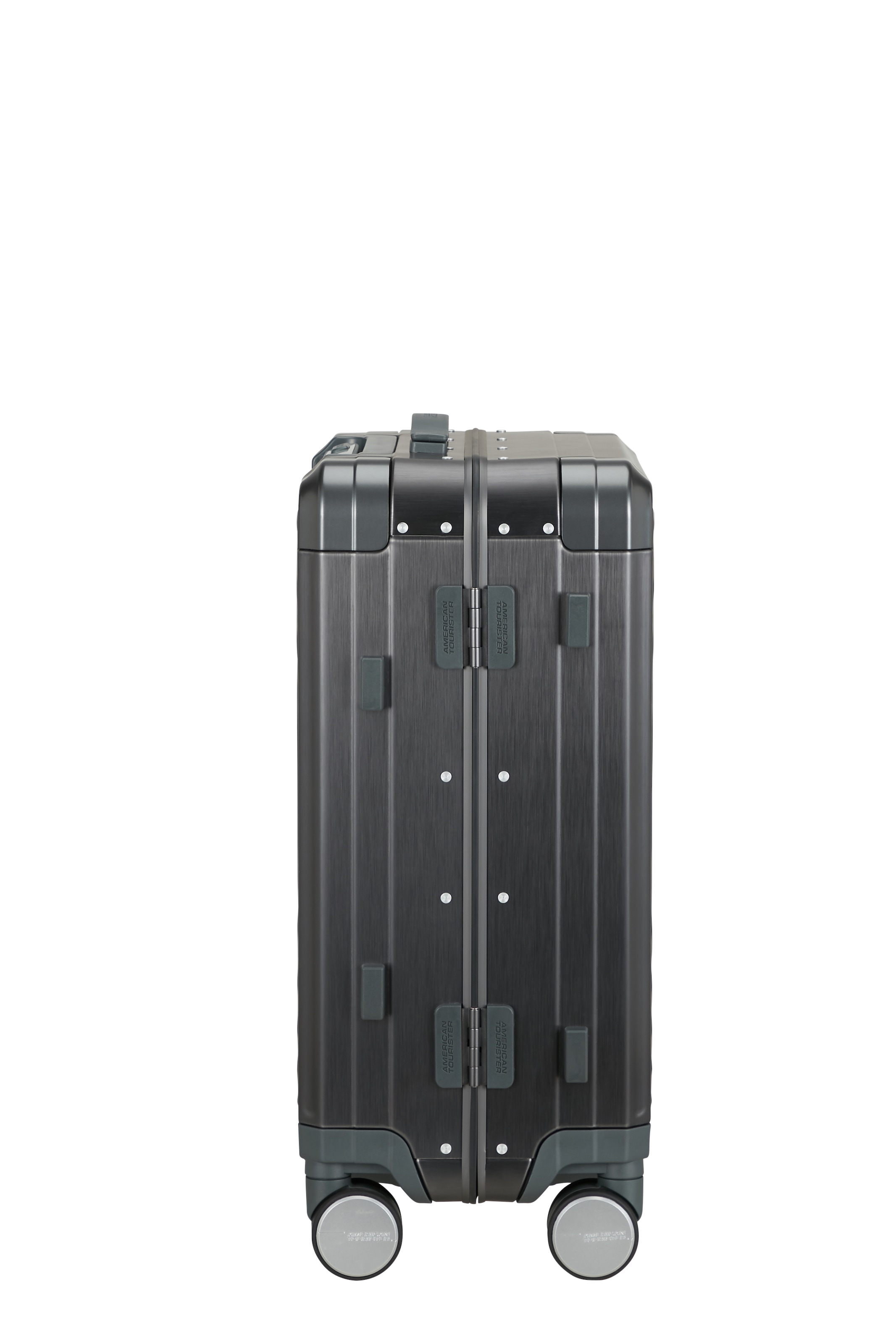 American Tourister® Hartschalen-Trolley »SOUNDBOX ALU, verschiedene Größen und Farben« 39 l 4 Rollen Hartschalen-Koffer zwei TSA-Schlösser Aluminium-Koffer