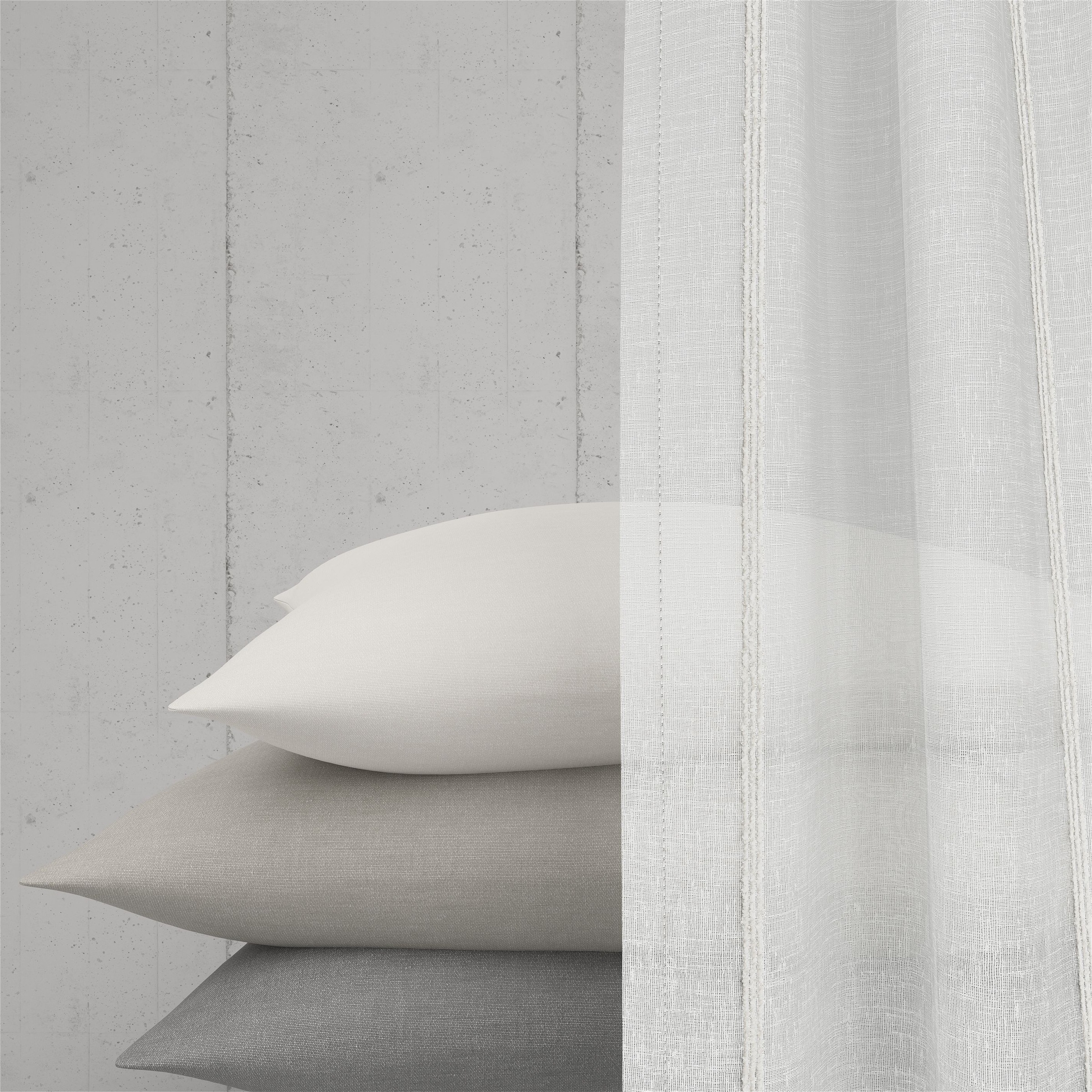 Neutex for you! Vorhang »NURO« Multifunktionsband 1 Stk. tlg. Bouclé-Optik, criss-cross Struktur, Stickmuster