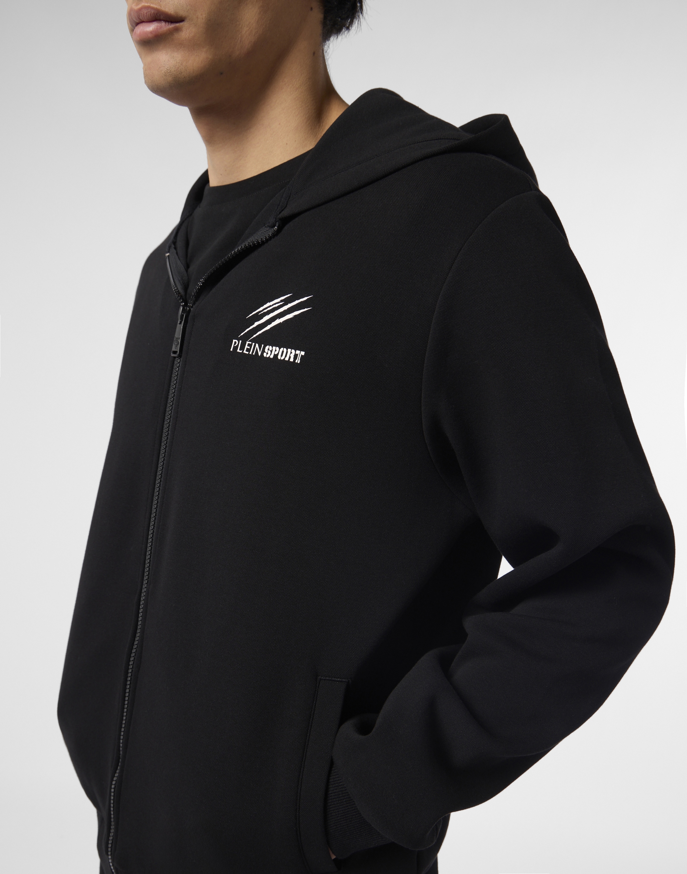 PLEIN SPORT Kapuzensweatjacke »Pique Zip Hoodie Icon«