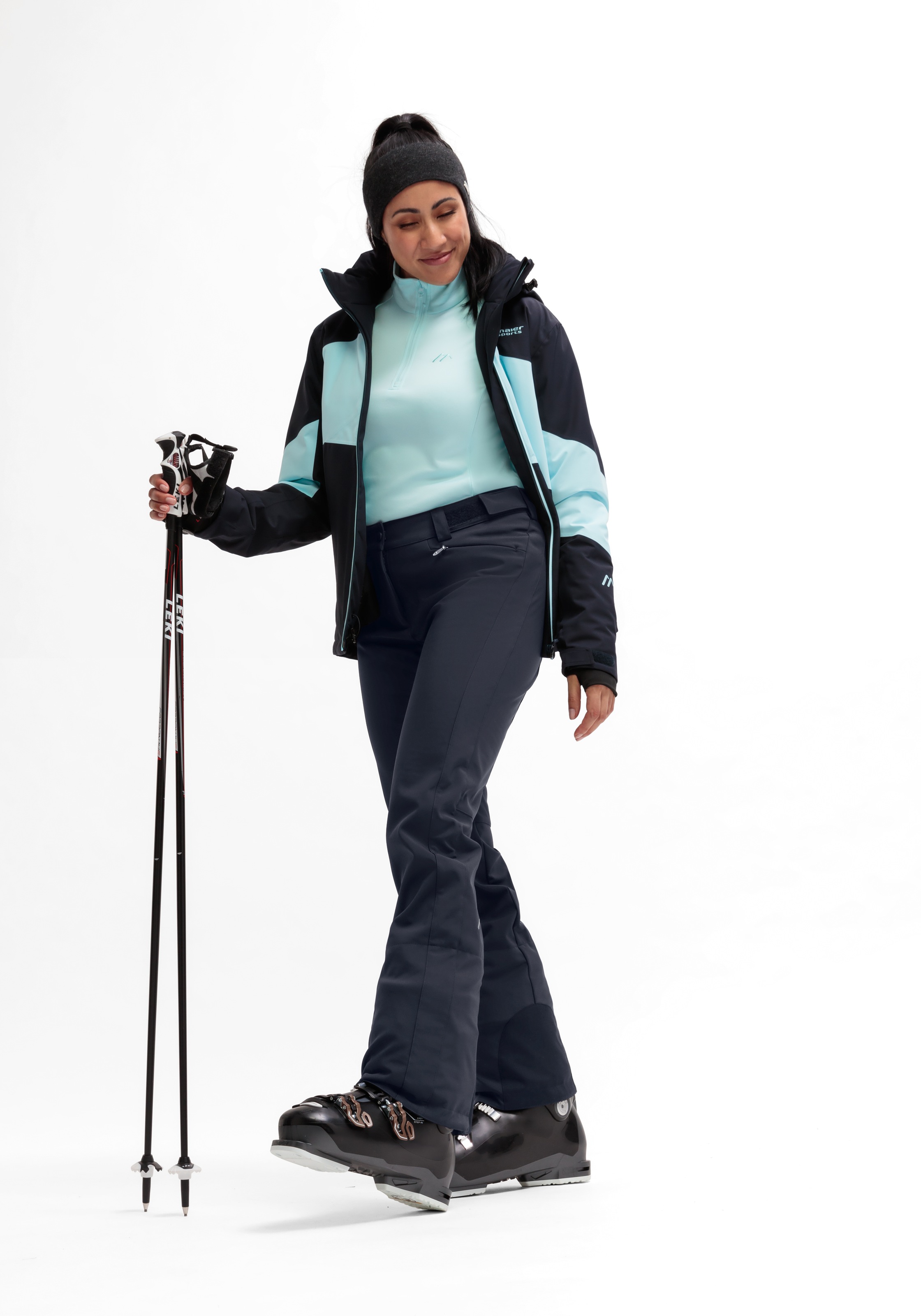 Maier Sports Skihose »Mary 2.0«, Damen Softshellhose, atmungsaktiv und winddicht, Slim Fit