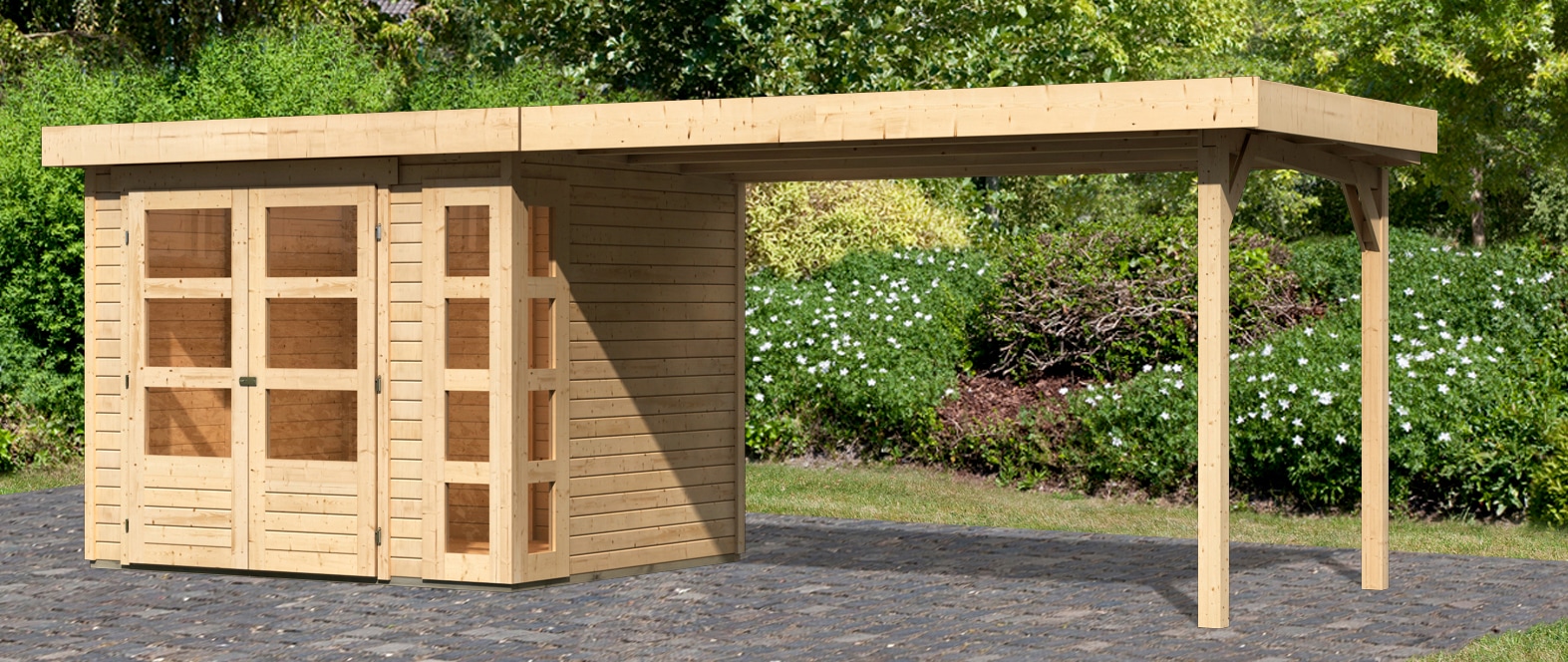 Karibu Gartenhaus »Kerko 3«, (Set) kaufen