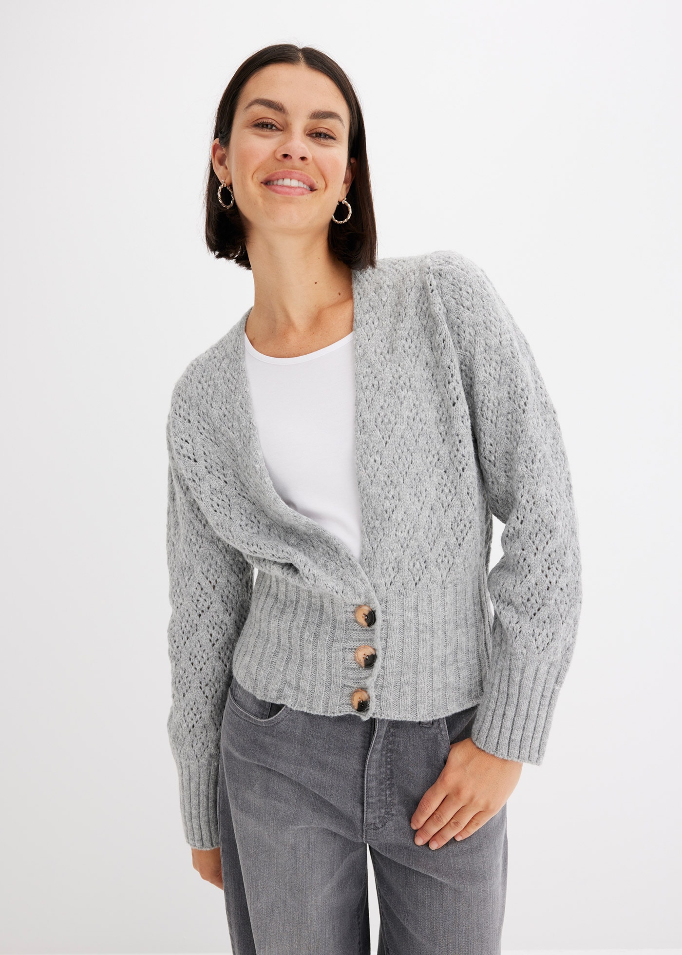 bonprix Strickjacke "Feinstrickjacke", Feinstrickjacke günstig online kaufen