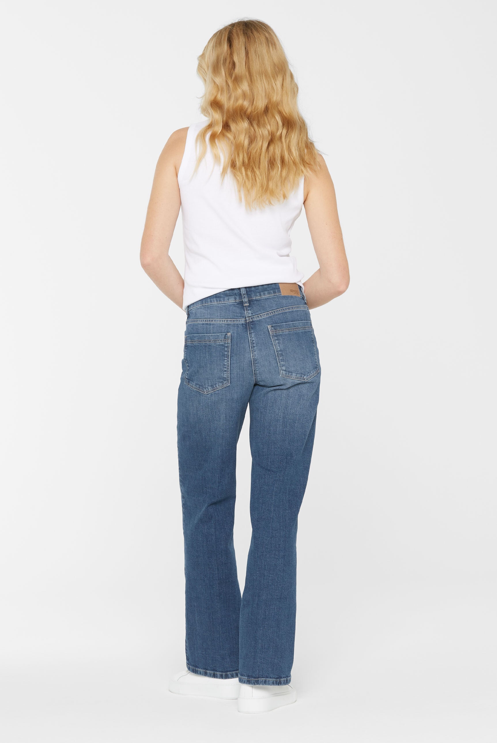 SENSES.THE LABEL Regular-fit-Jeans, mit ausgestelltem Bein