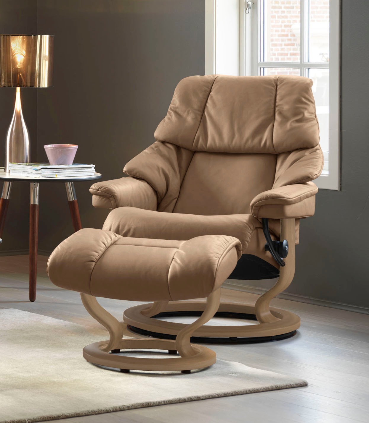 Stressless® Relaxsessel »Reno«, mit Classic Base, Größe S, M & L, Gestell Eiche