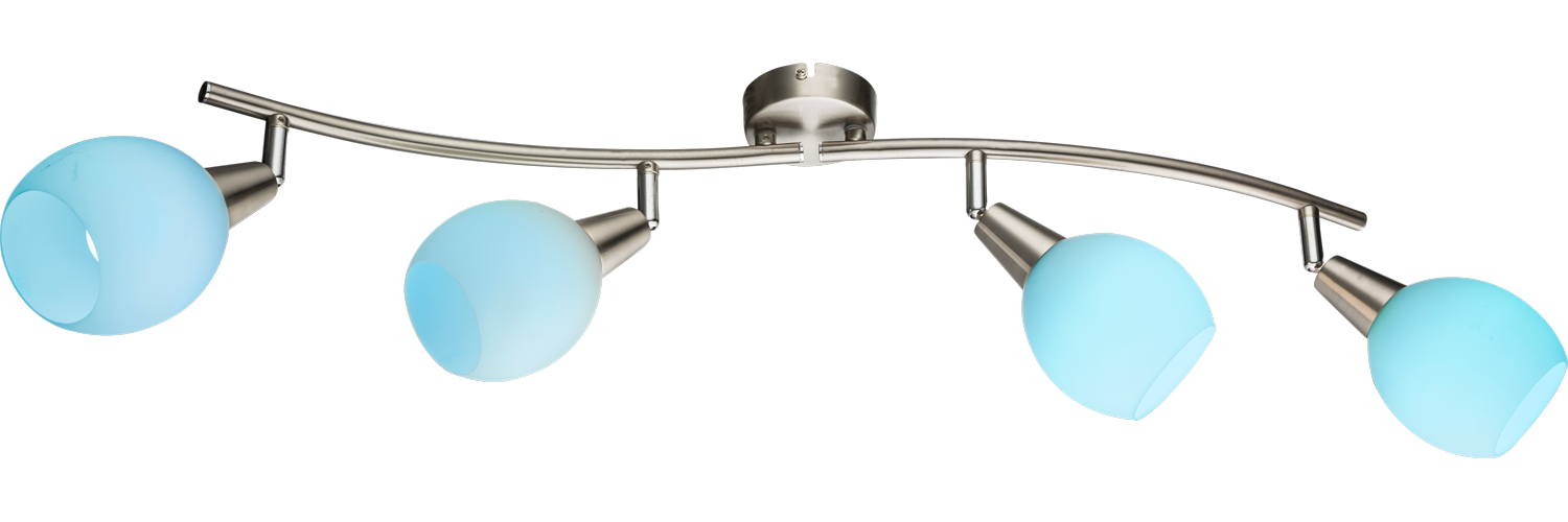 GLOBO LIGHTING Deckenspot »ELLIOTT« E14 1 Stk. Nickel Strahler mit Farbwechsler, Fernbedienung, LED 4x3.5W