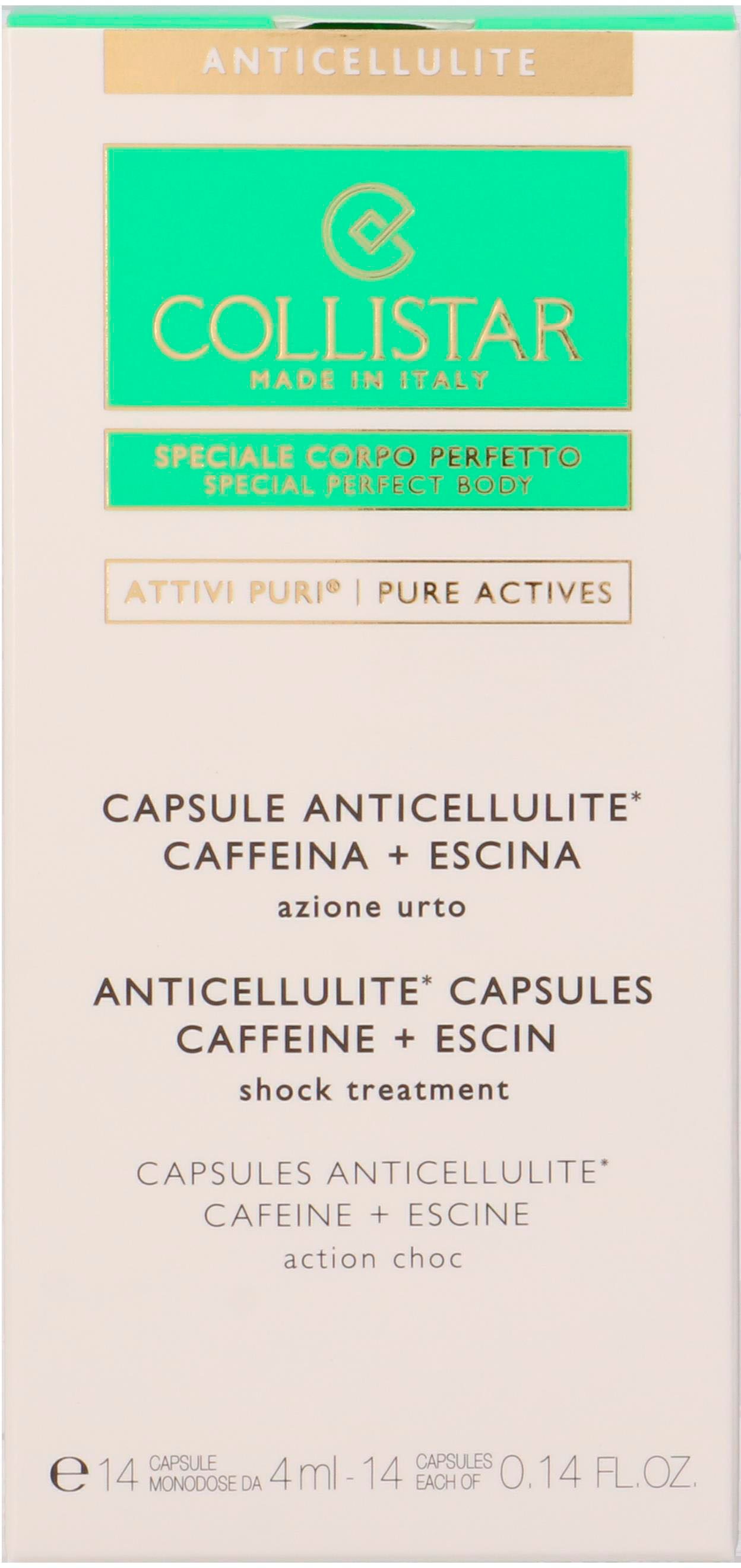 COLLISTAR Körperpflegemittel »Pure Actives Anticellulite Capsules«, Sofort wirkend, hilft bei Entwässerung und Cellulite.