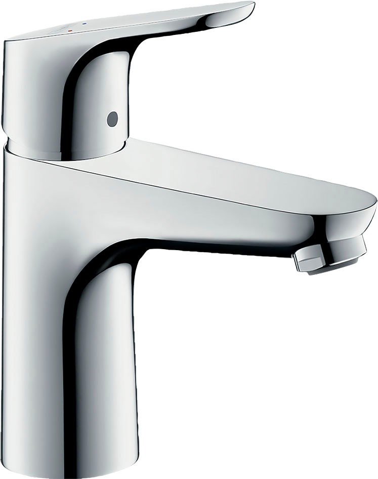 hansgrohe Waschtischarmatur "Focus", 10cm, besonders wassersparend 3,5 l/min ohne Ablaufgarnitur, chrom