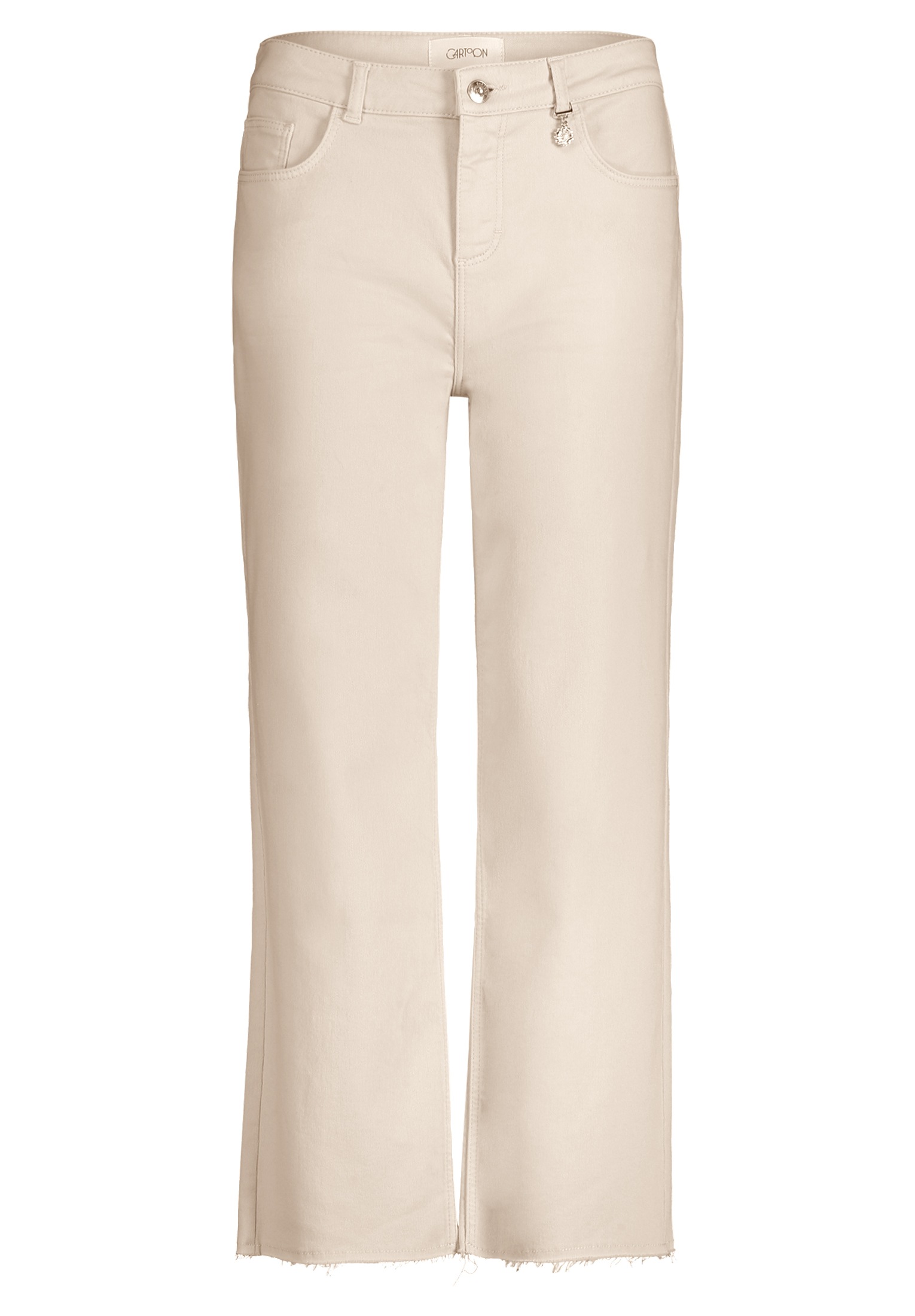 Cartoon Ankle-Jeans "Damen mit offenem Saum" günstig online kaufen