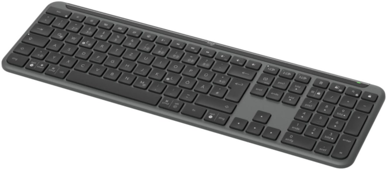 Logitech Wireless-Tastatur »Signature Slim K950« (Anpassbare Höhe | Fn-Tasten | Ziffernblock)