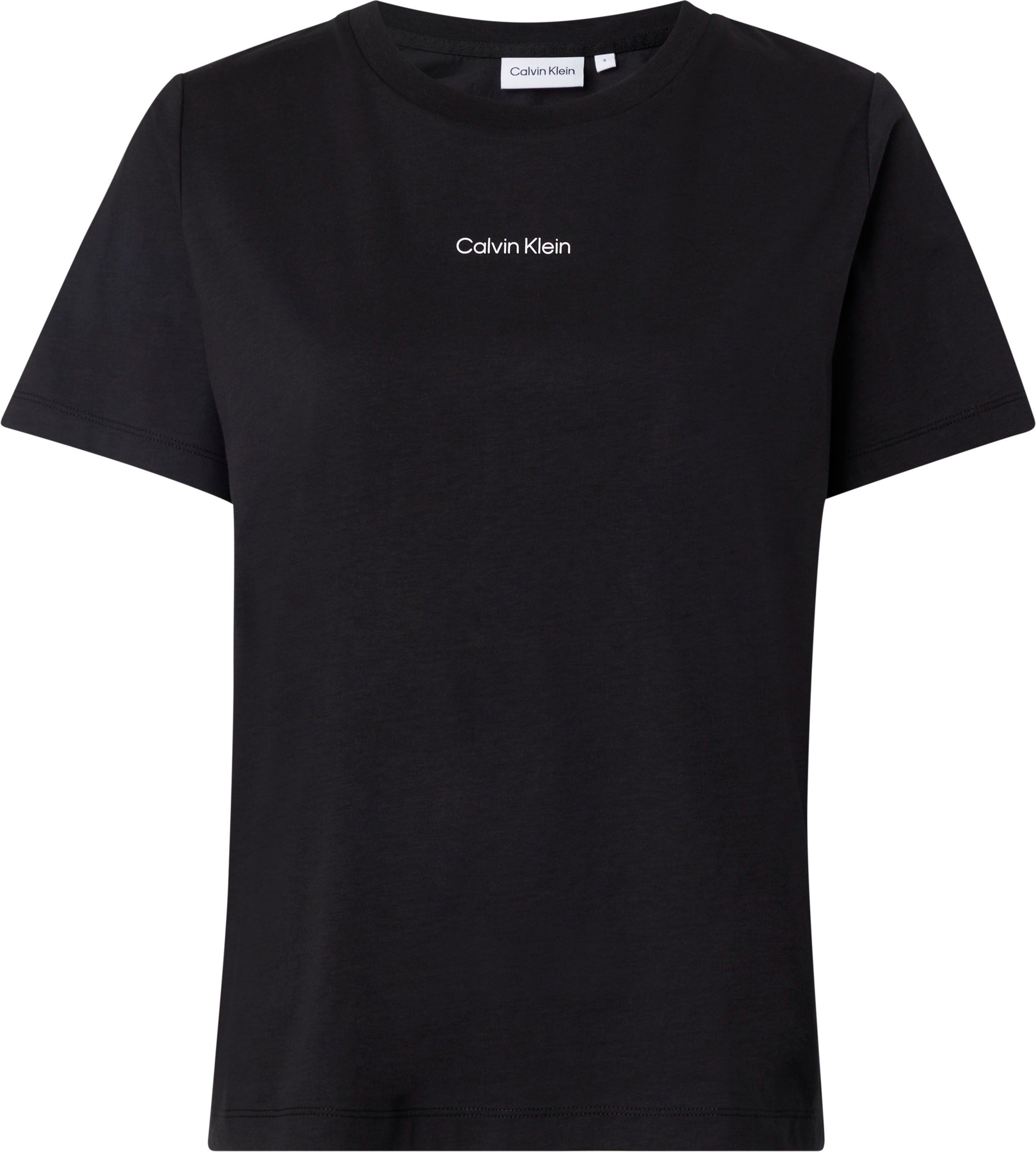 Calvin Klein Curve T-Shirt »INCLU für LOGO Markenlabel der MICRO T-SHIRT«, bestellen Brust BAUR | mit auf