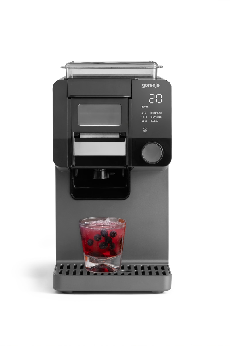 GORENJE Eismaschine "GIICM - 3in1 Instant Eismaschine" 200 W Eis & Slushy in 90 Sek., 1 L, Selbstreinigungsfunktion, max. 35kg/Tag