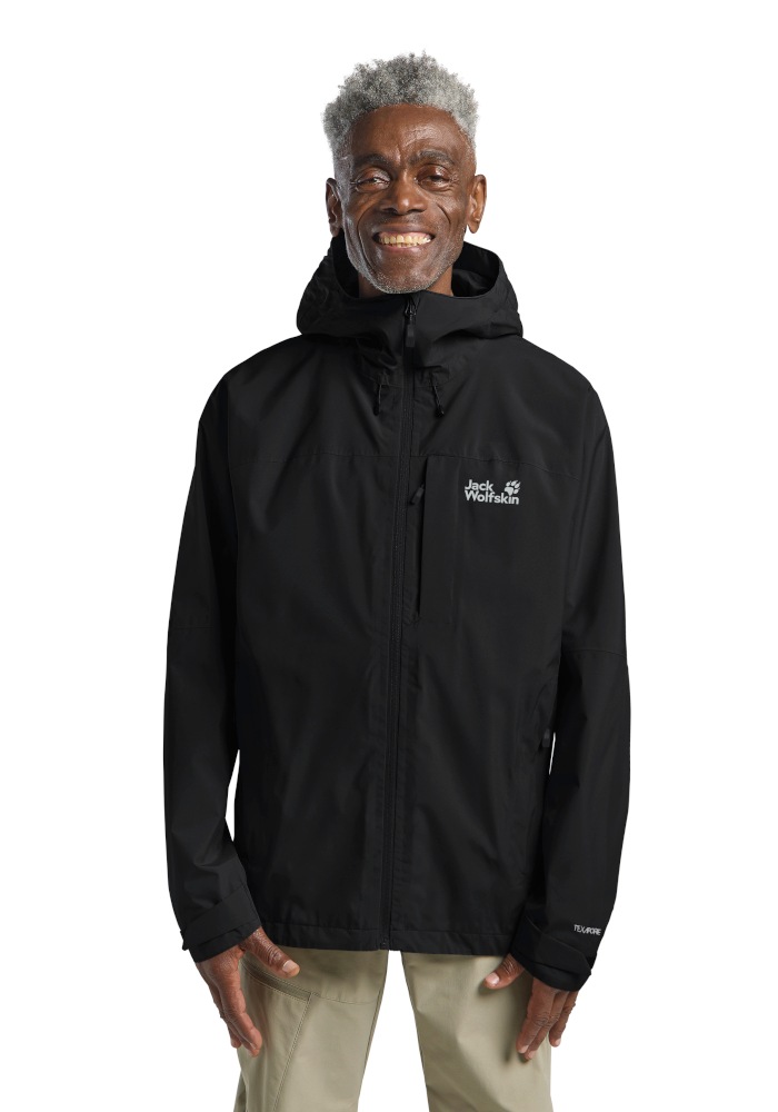 Jack Wolfskin Funktionsjacke "TEMPEST 2L JKT M" mit Kapuze Wetterschutzjacke, wasser-und winddicht, atmungsaktiv
