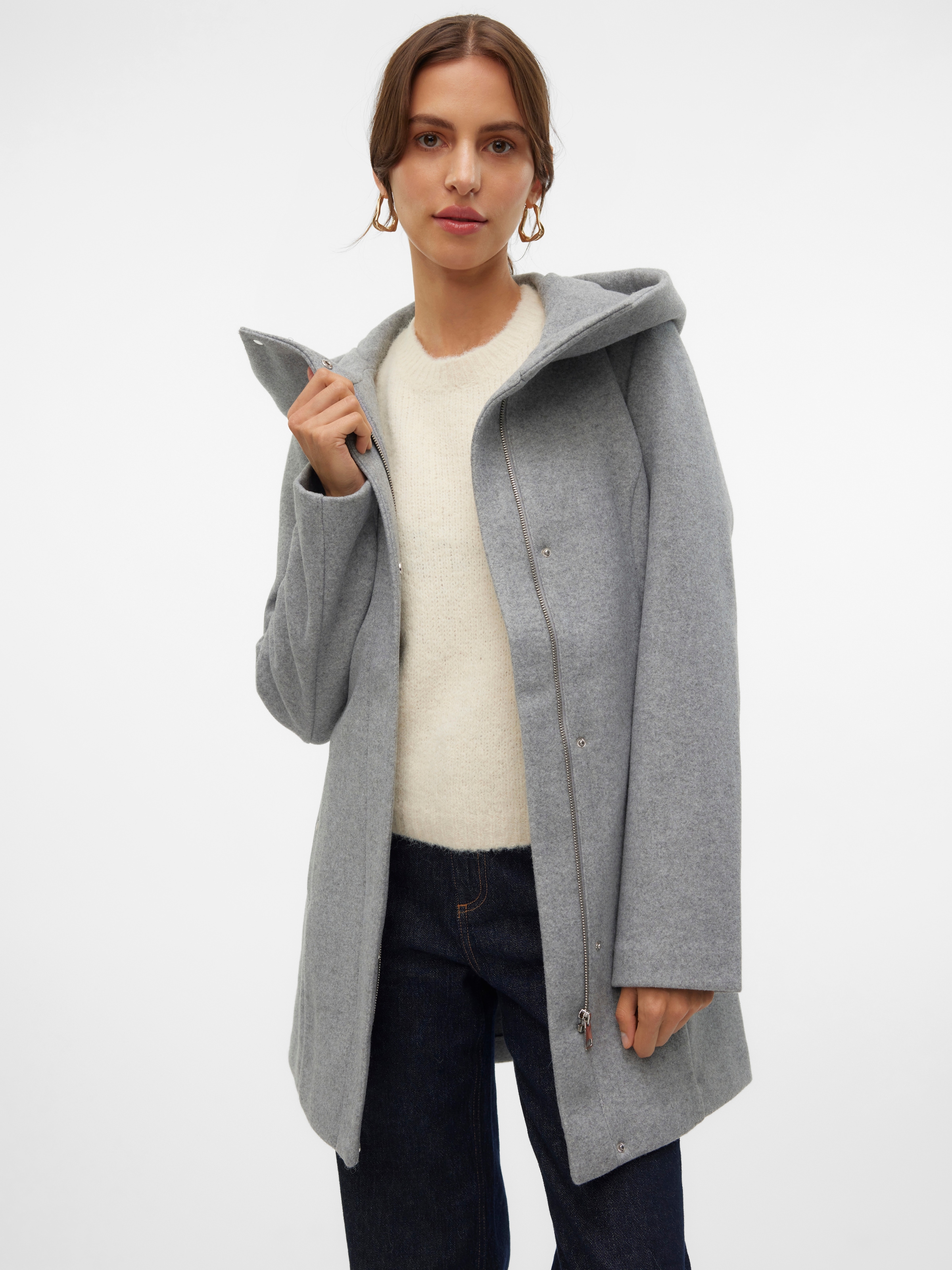Vero Moda Langjacke »VMPOPLIVA JACKET GA BOO«, mit Kapuze