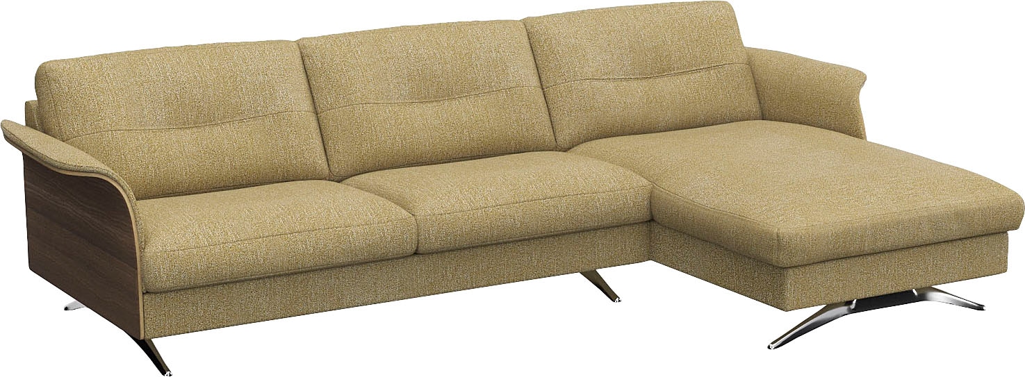 FLEXLUX Ecksofa "Glow, super bequem durch hochwertigem Sitzaufbau mit Feder günstig online kaufen