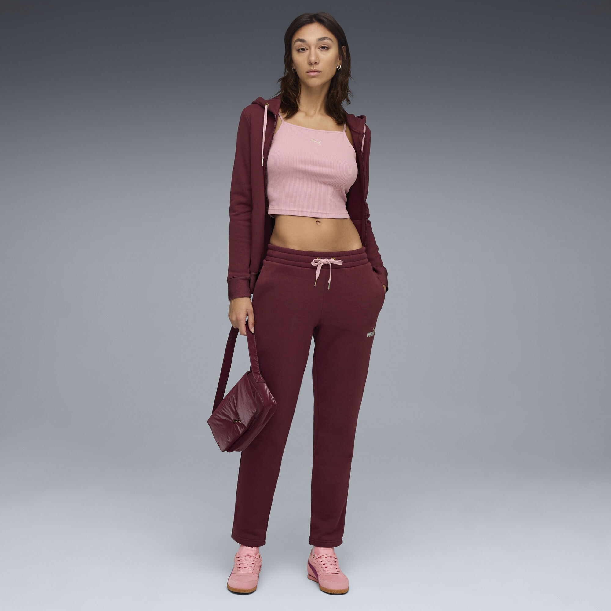 PUMA Jogginganzug »Metallic Jogginganzug mit Kapuze Damen«