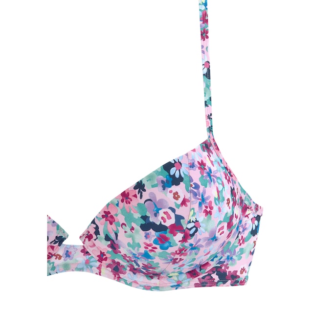 s.Oliver Push-Up-Bikini-Top »Scatter«, mit Blumendruck bestellen | BAUR