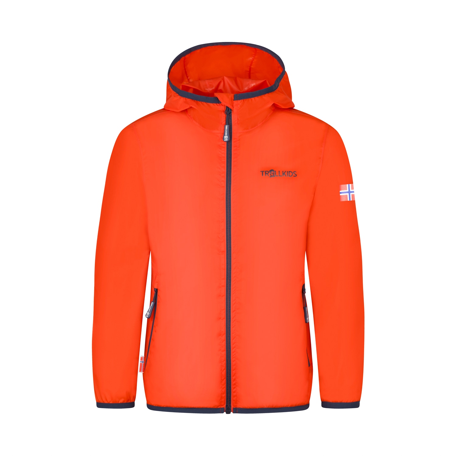 TROLLKIDS Regenjacke "Kids Trolltunga Jacket" mit Kapuze wasserdicht, winddicht, mit Kapuze, aus Polyamid