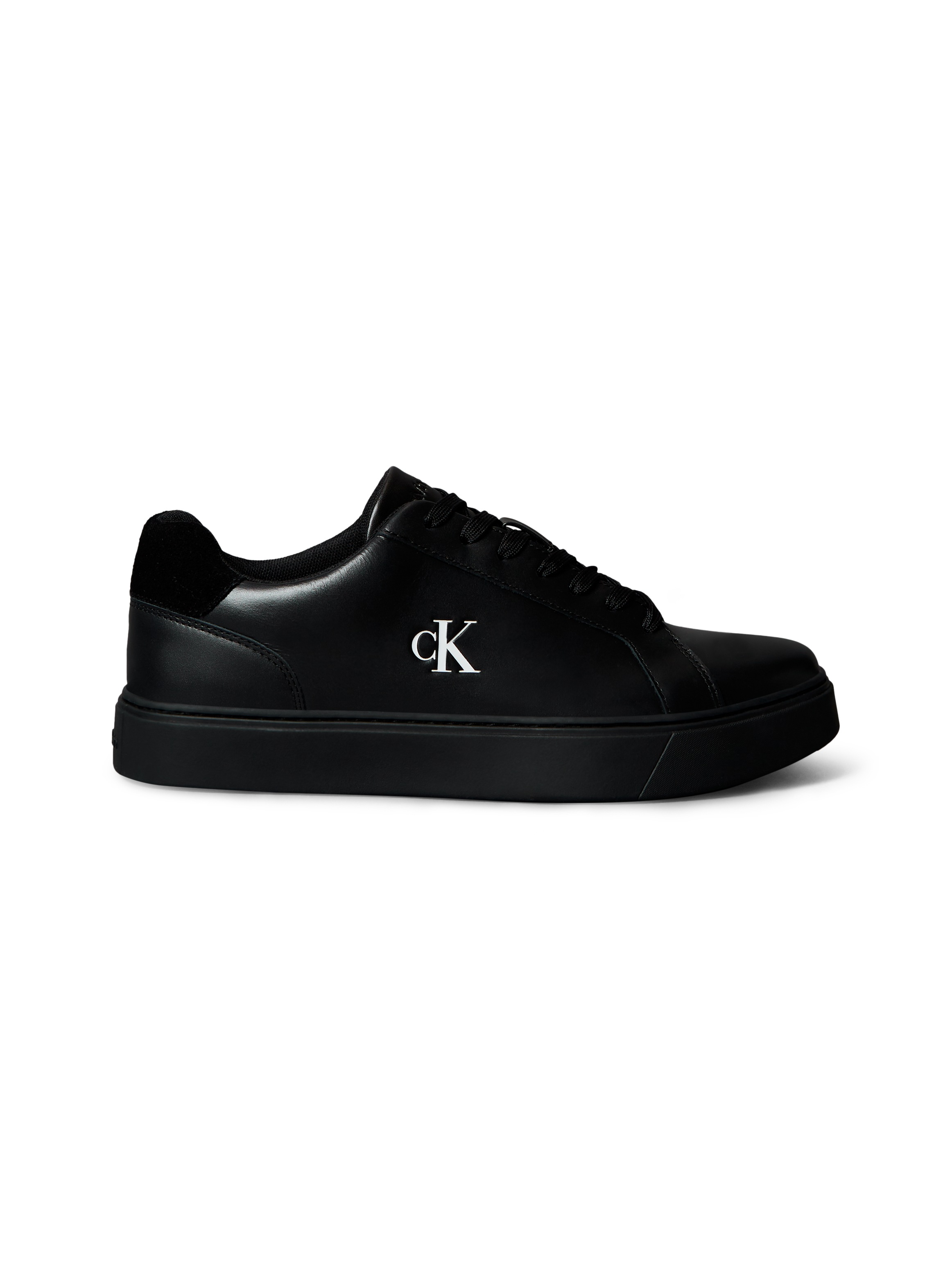 Calvin Klein Jeans Sneaker »CLASSIC CUPSOLE LACEUP LTH«, Schnürschuh, Halbschuh, Freizeitschuh mit seitlichem CK-Logo