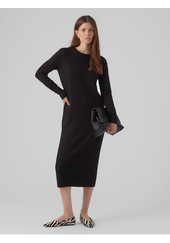 Strickkleid »VMPLAZA LS O-NECK CALF DRESS GA BOO«