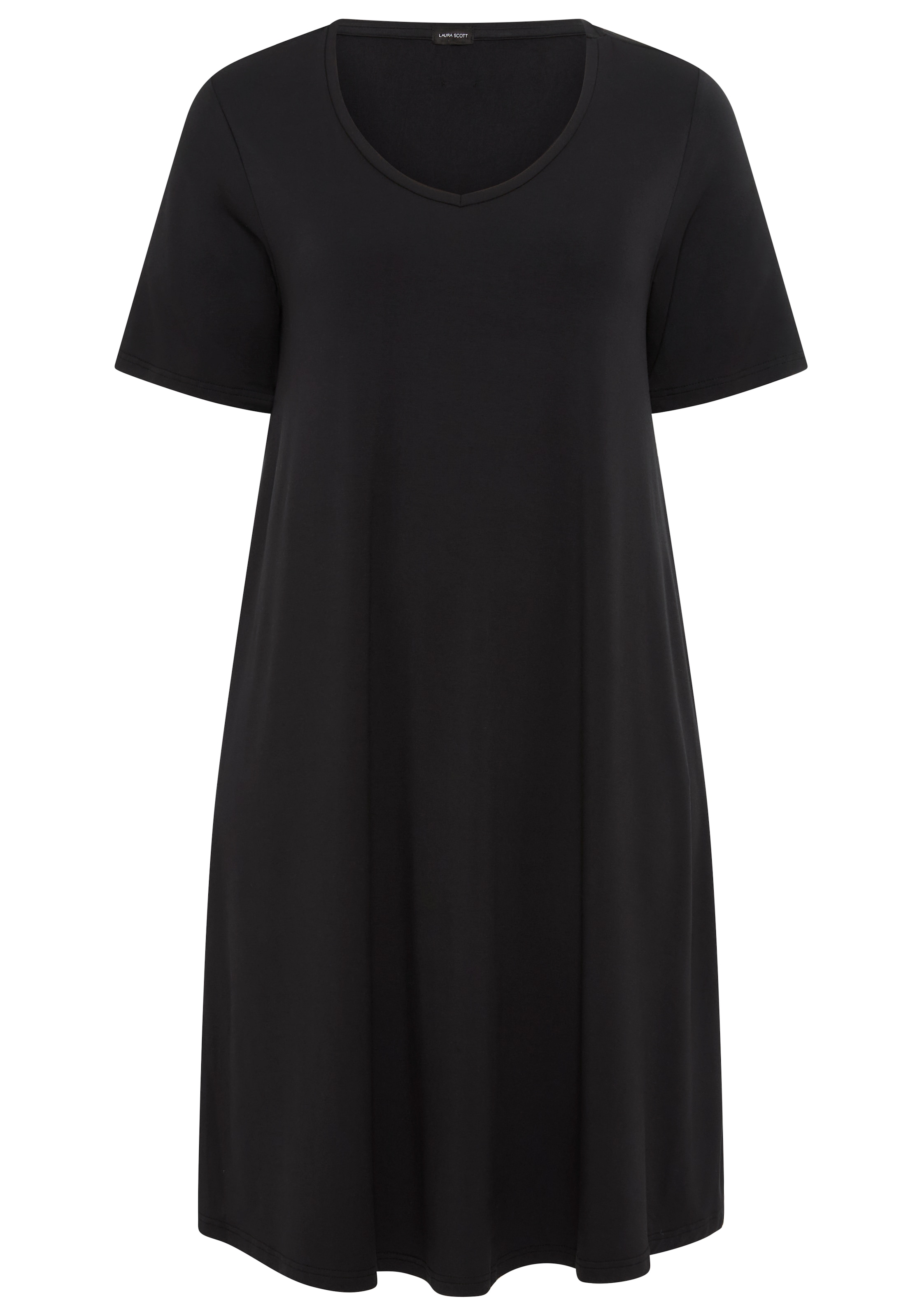 Laura Scott CURVE Jerseykleid, in leicht ausgestellter, fließender Wickelform - GROSSE GRÖSSE