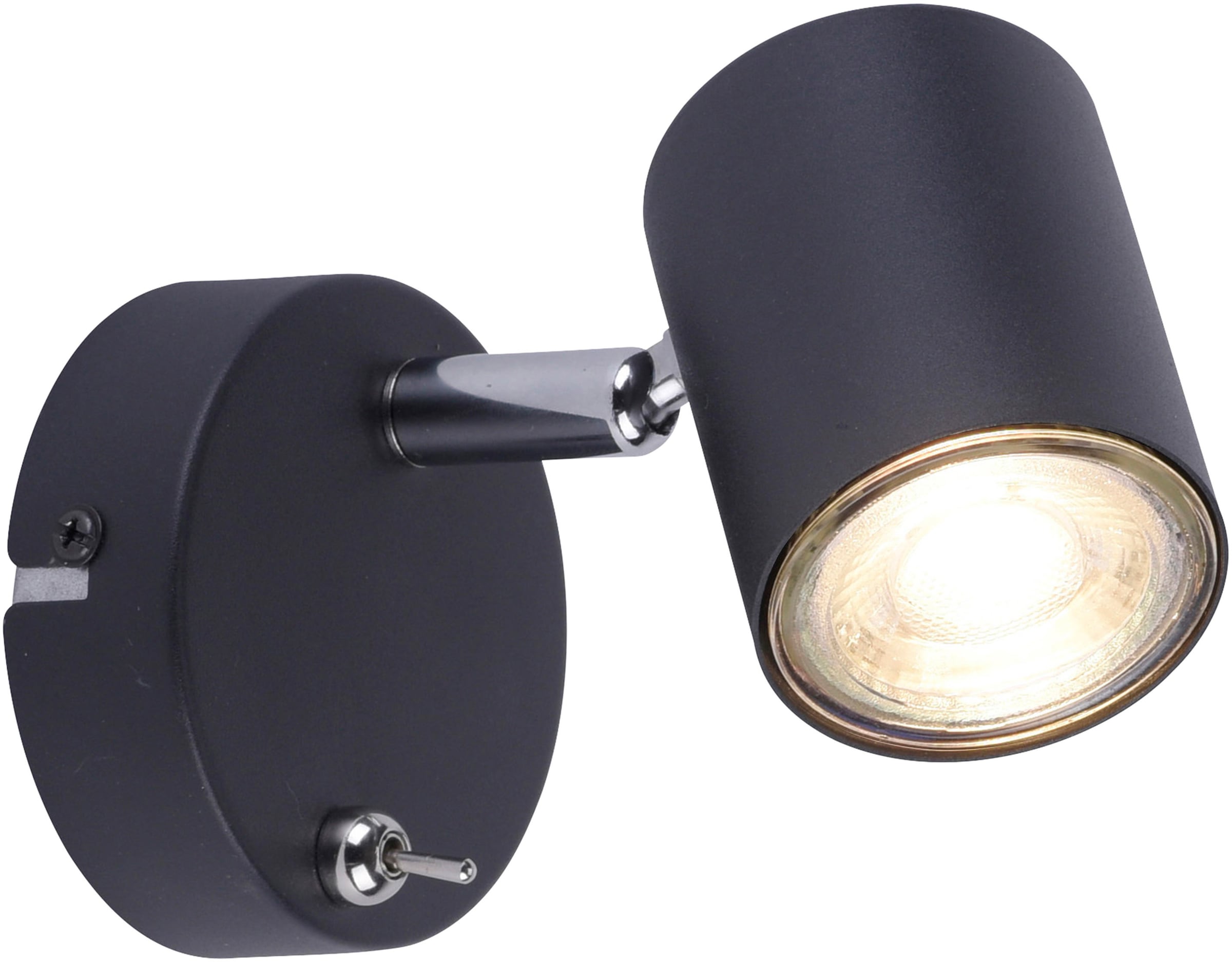 my home LED Wandleuchte »Maci«, 1 flammig-flammig, LED Wandlampe, dreh- und schwenkbarer  Spot, Kippschalter, warmweiß kaufen | BAUR