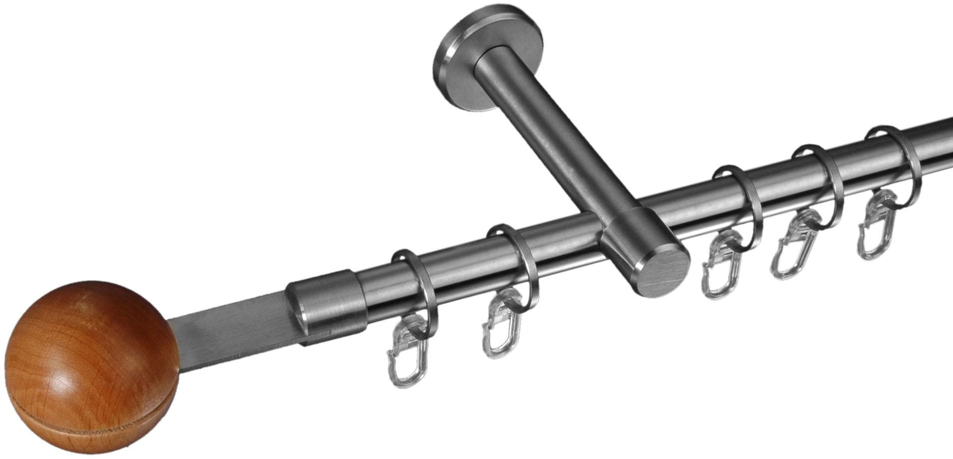 Liedeco Gardinenstange "Stil Harsens" Ø 16 mm 1 läufig-läufig Fixmaß 1-läuf günstig online kaufen