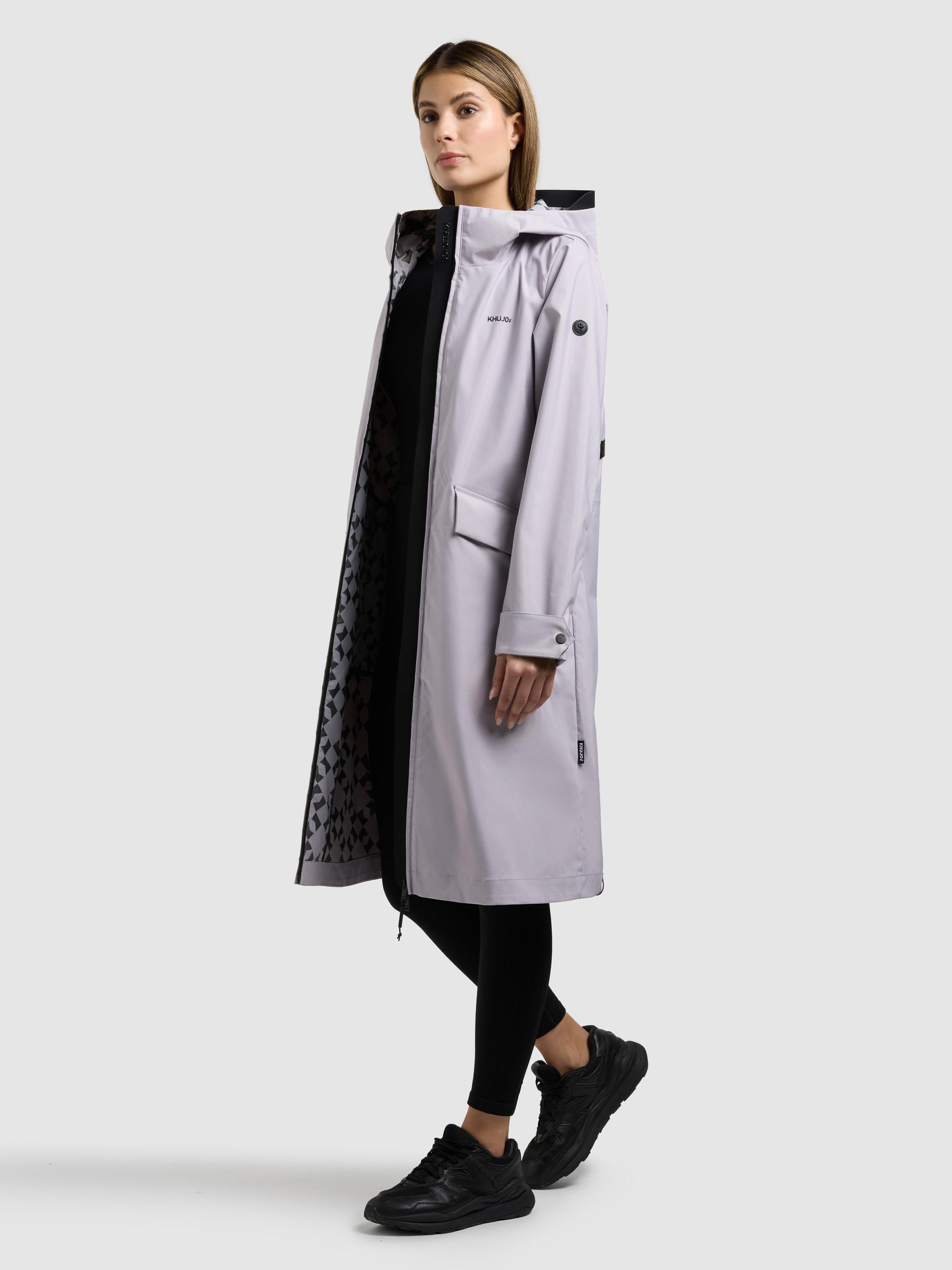 khujo Kurzmantel »Femke2« Modischer Damen Übergangsmantel mit Kapuze