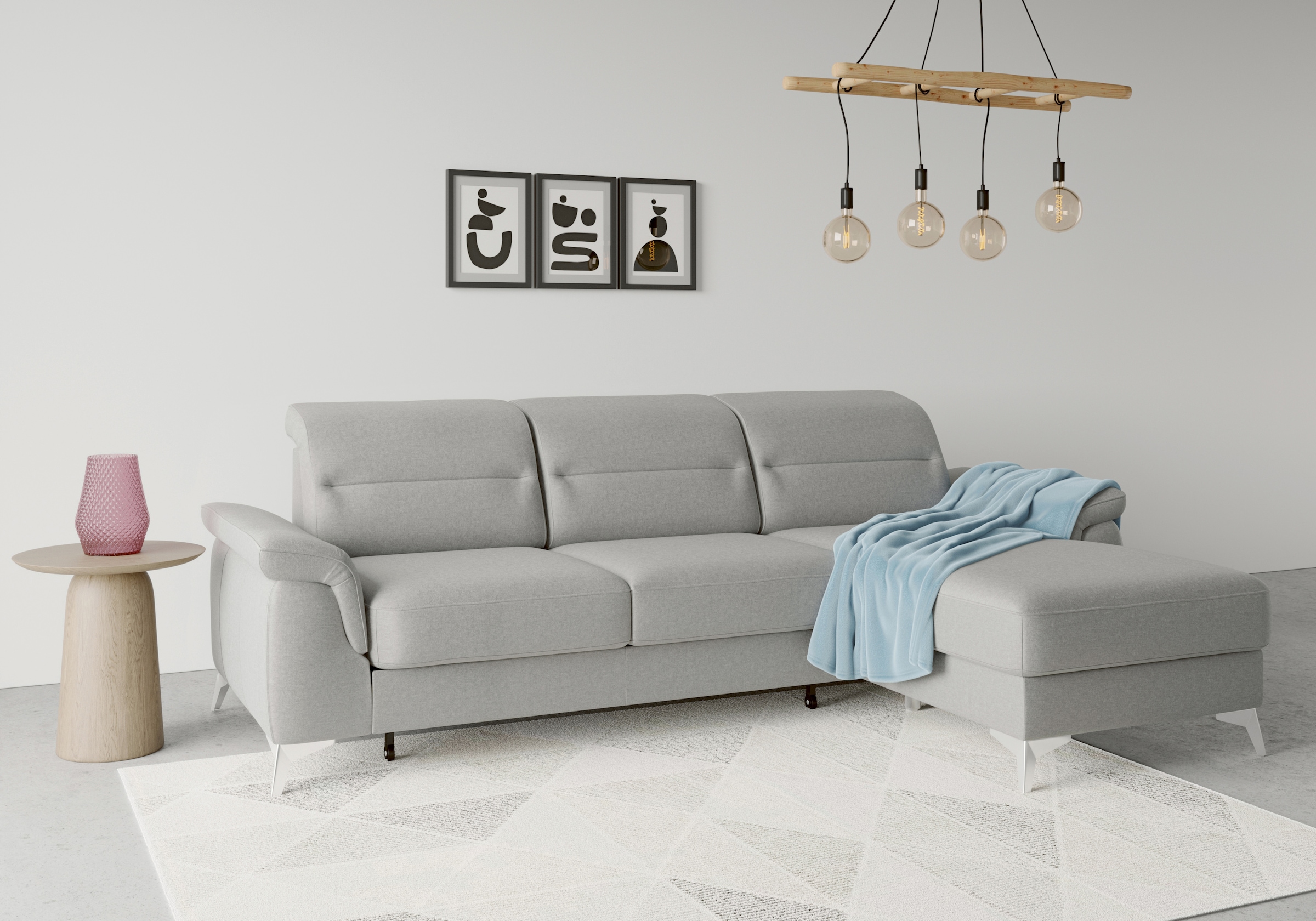 sit&more Ecksofa "Sinatra L-Form", mit Recamiere, optinal mit Kopfteilverst günstig online kaufen