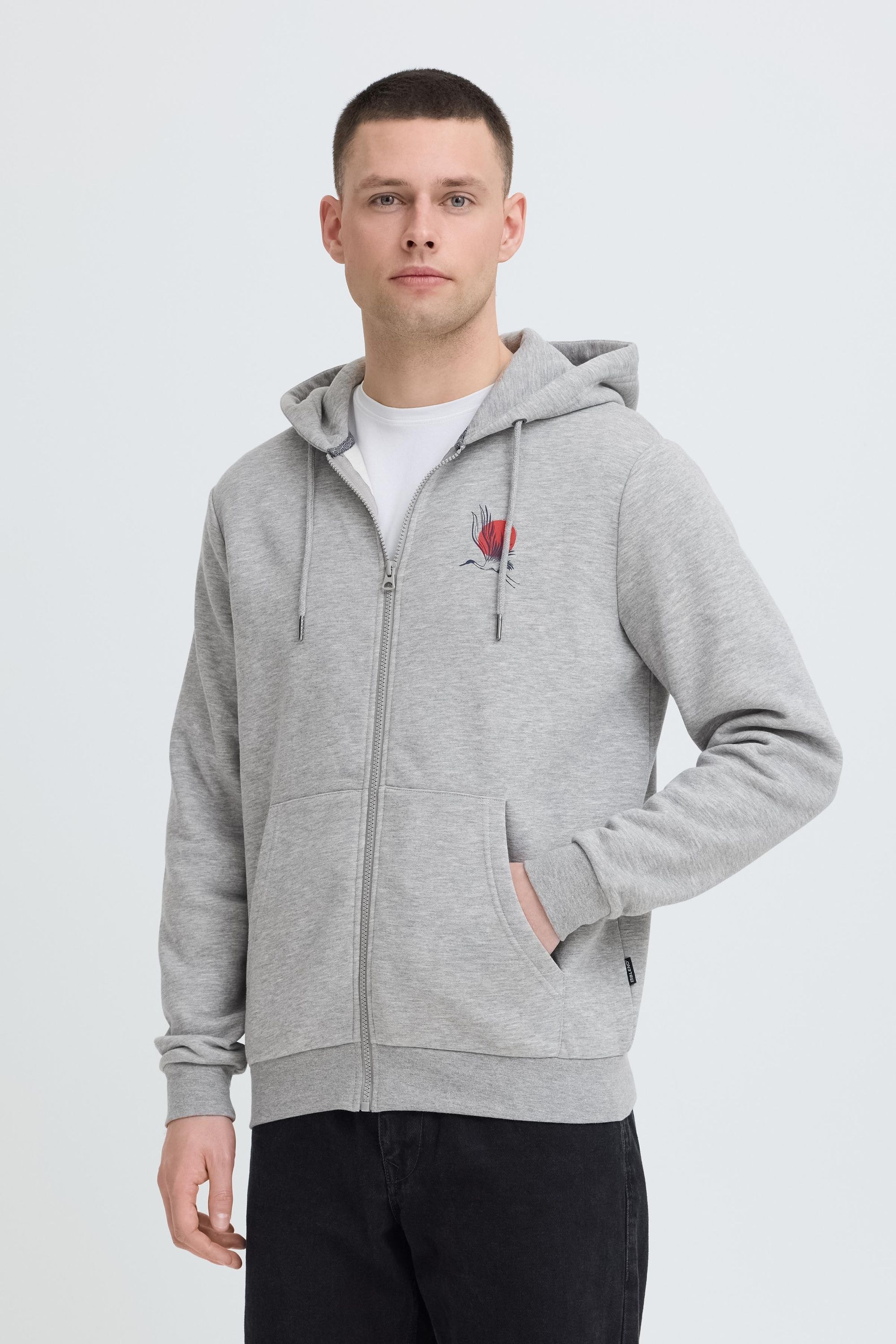 Blend Kapuzensweatjacke "BHJapa Backprint" Kapuzen Sweatjacke mit Backprint günstig online kaufen