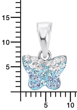 Amor Kette mit Anhänger »Schmetterling, 9540808«, mit Preciosa Crystal  online kaufen | BAUR | Silberketten