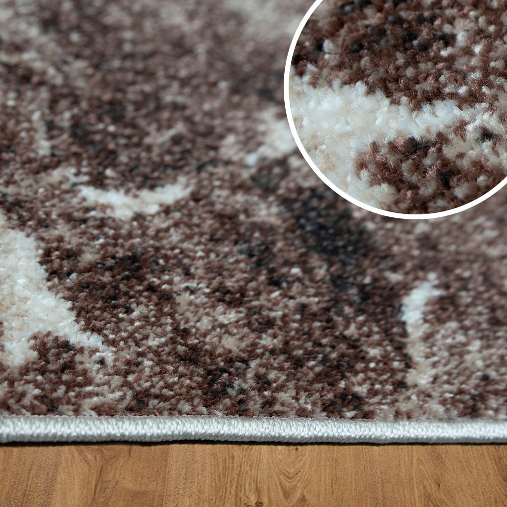 my home Teppich »Sonnenhang«, rechteckig, 9 mm Höhe, mit besonders weichem Flor, Kurzflor, modernes Marmor Design