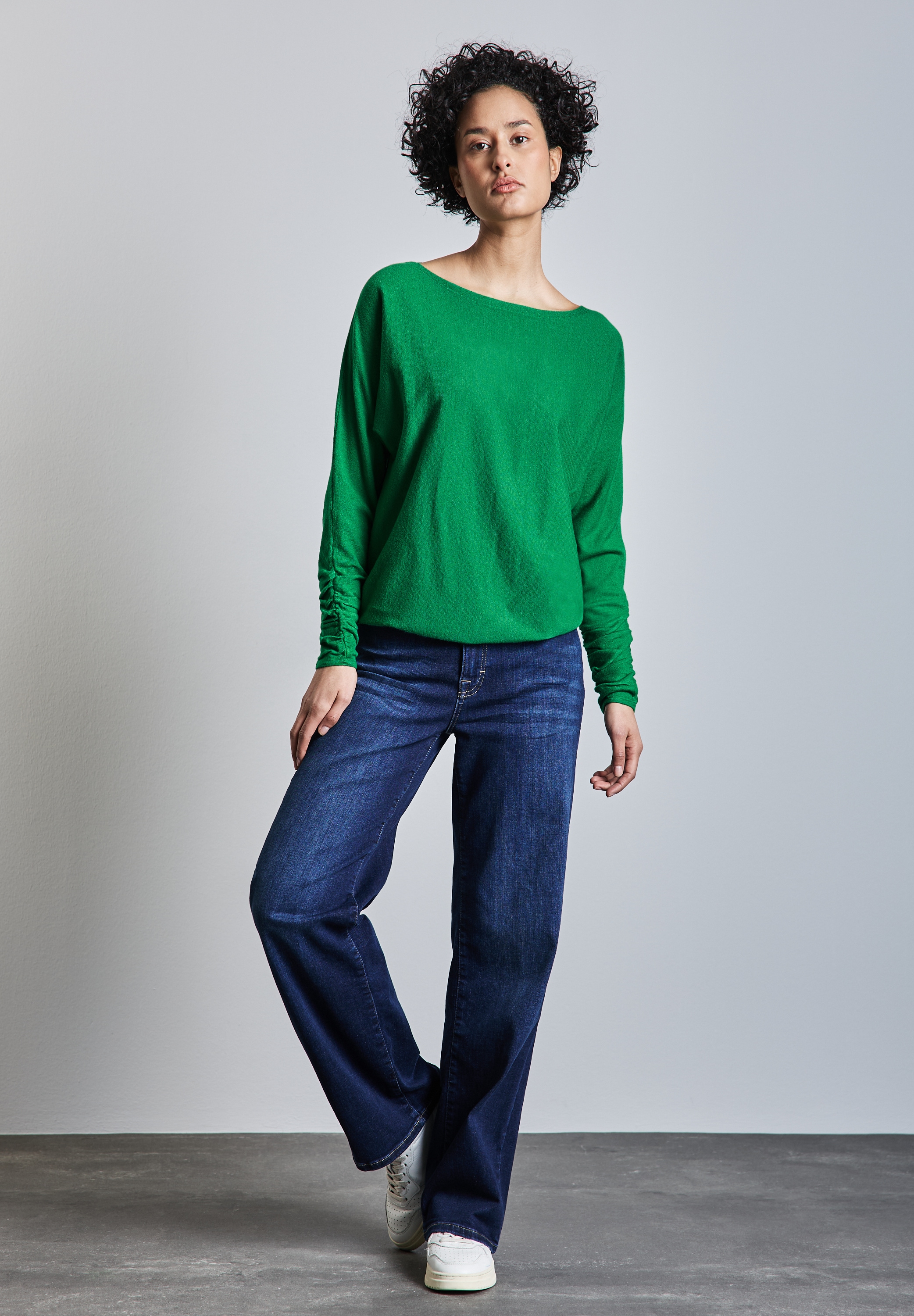 STREET ONE Strickpullover, aus softem Materialmix