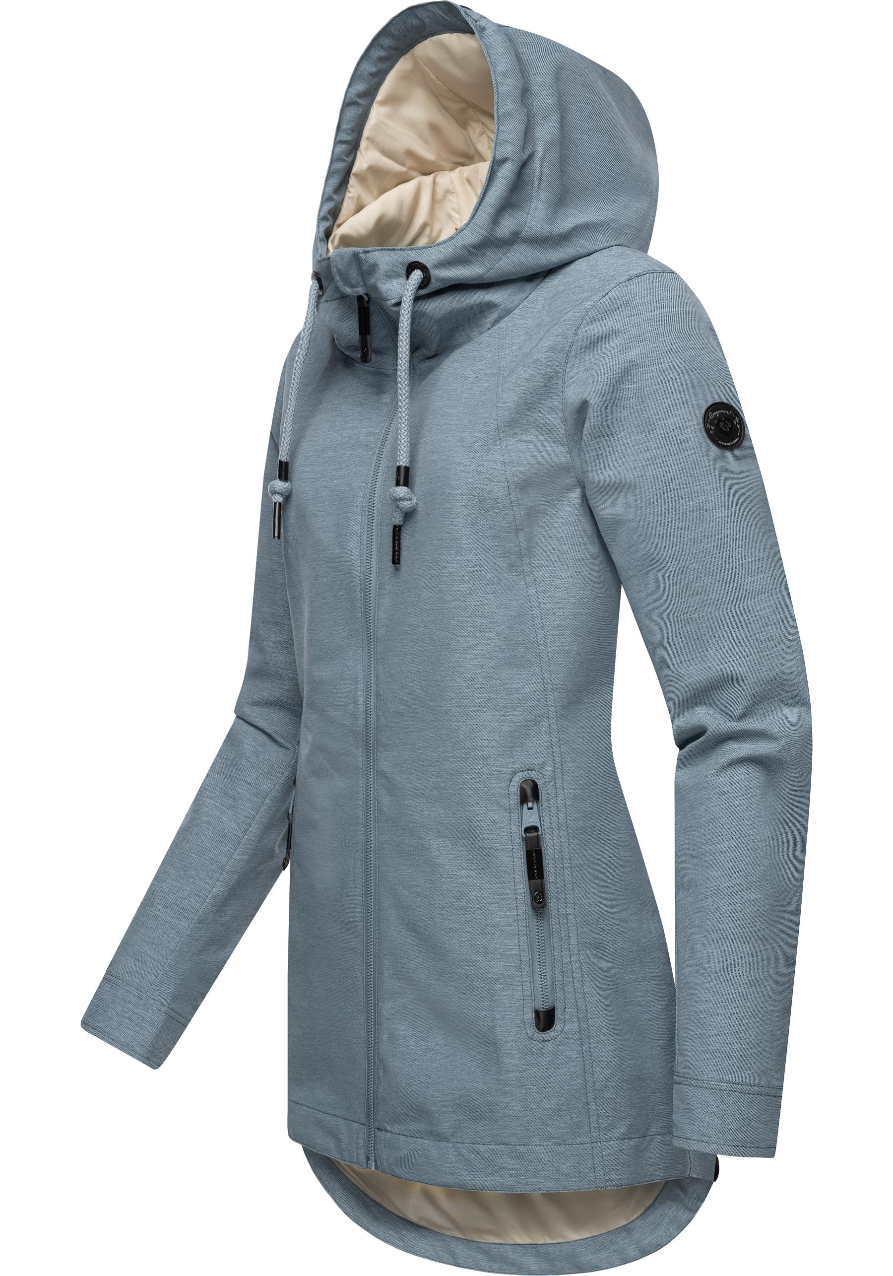 Ragwear Outdoorjacke »Zuzka«, mit Kapuze, stylische Übergangsjacke mit großer Kapuze