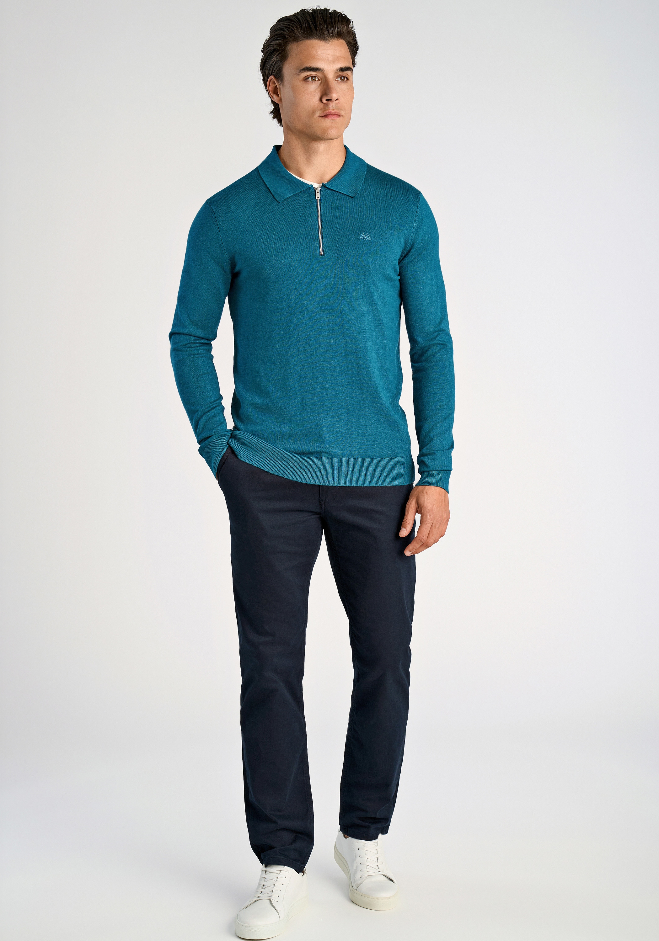 LINDBERGH Langarm-Poloshirt »Lindbergh Troyer«