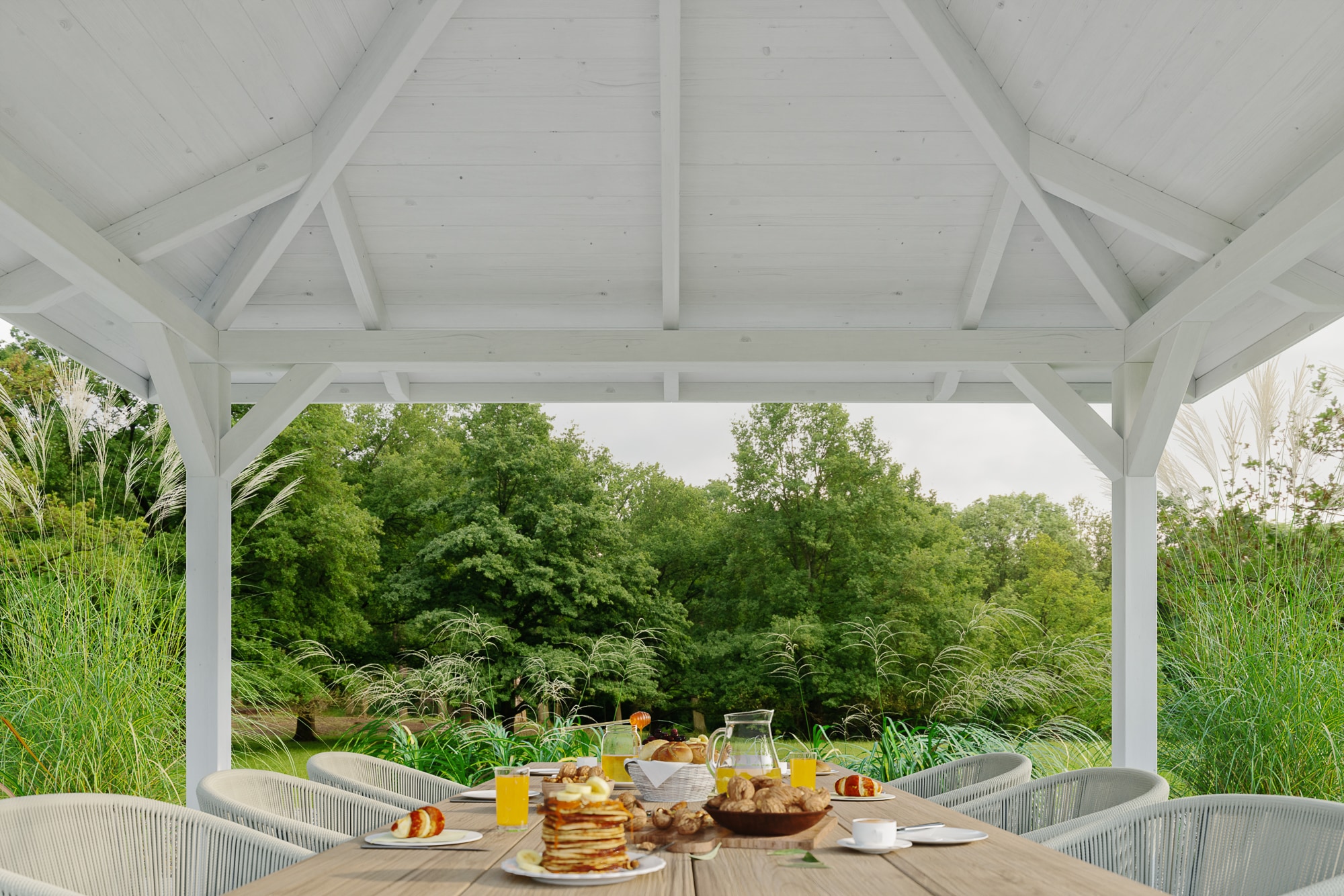Skanholz Holzpavillon »Cannes 2«, Leimholz, 359 x 359 cm