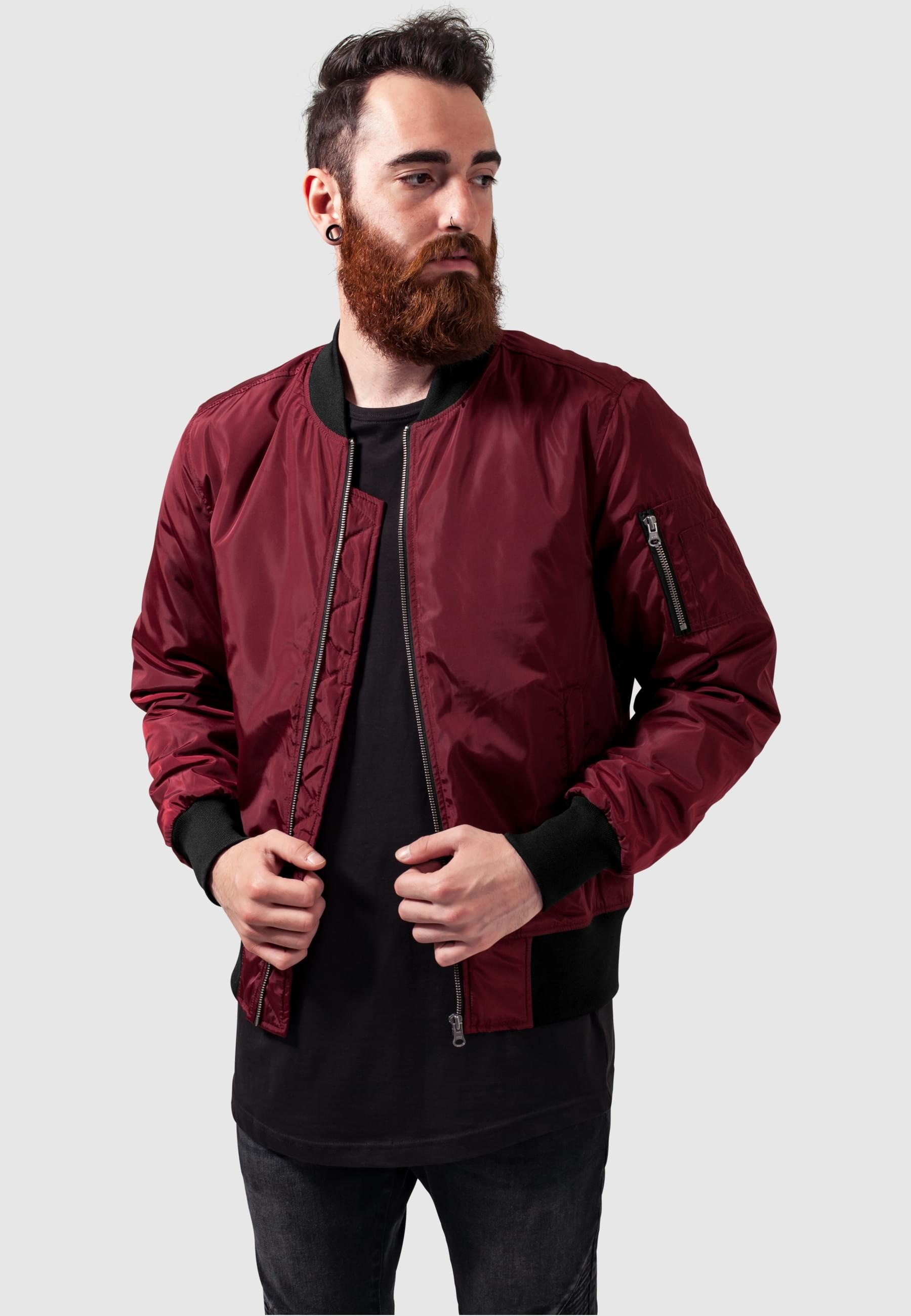 URBAN CLASSICS Allwetterjacke »Urban Classics Herren 2-Tone Bomber Jacket«, (1 St.), ohne Kapuze