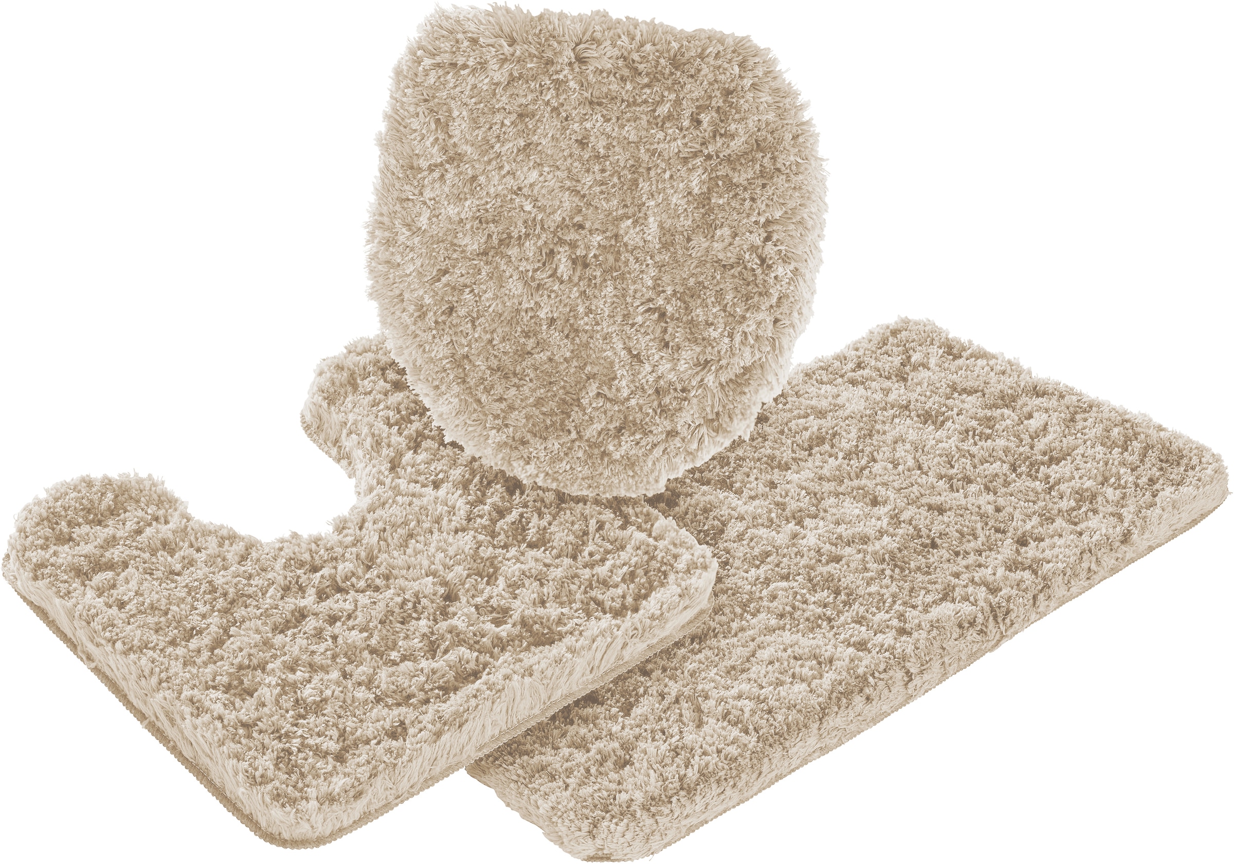 Guido Maria Kretschmer Home&Living Badematte »Micro exclusiv, Badvorleger, Badezimmer Teppich«, rutschhemmend beschichtet, strapazierfähig-schnell trocknend-fußbodenheizungsgeeignet, Badteppich, Badematten auch als 3 teiliges Set & rund erhältlich