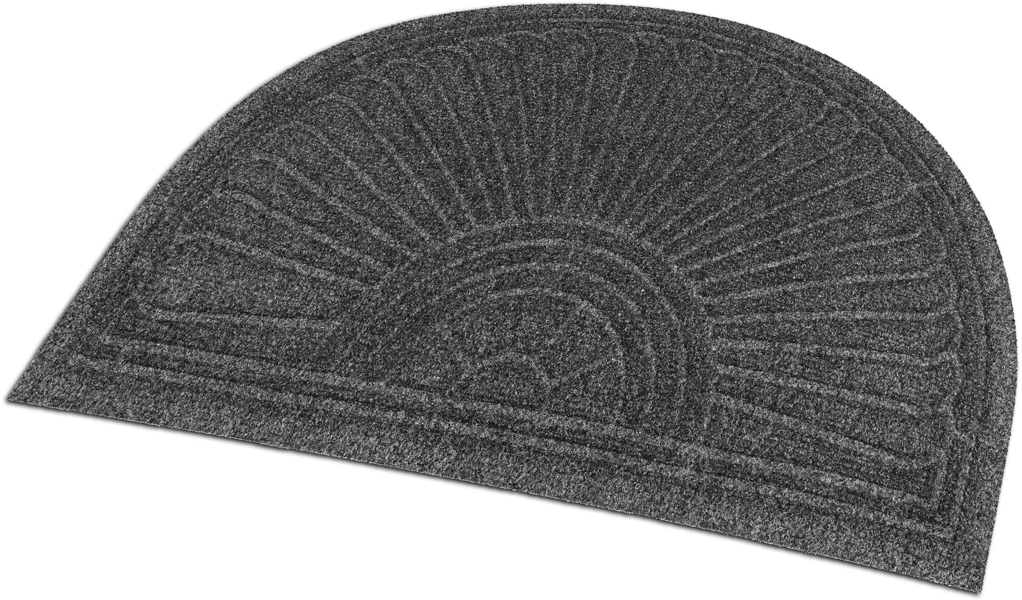 wash+dry by Kleen-Tex Fußmatte "DUNE Halfmoon dark grey" halbrund 8 mm Höhe günstig online kaufen