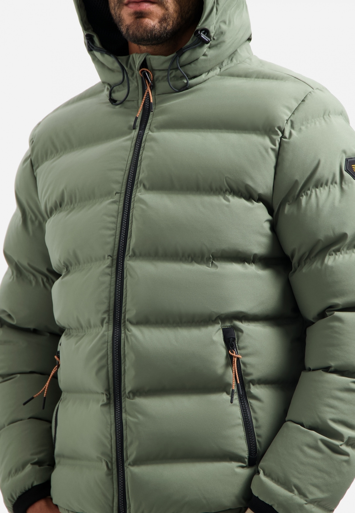 NO EXCESS Steppjacke »No Excess Jacke mit Kapuze Jacket Short Fit Sealed Hooded Padded«