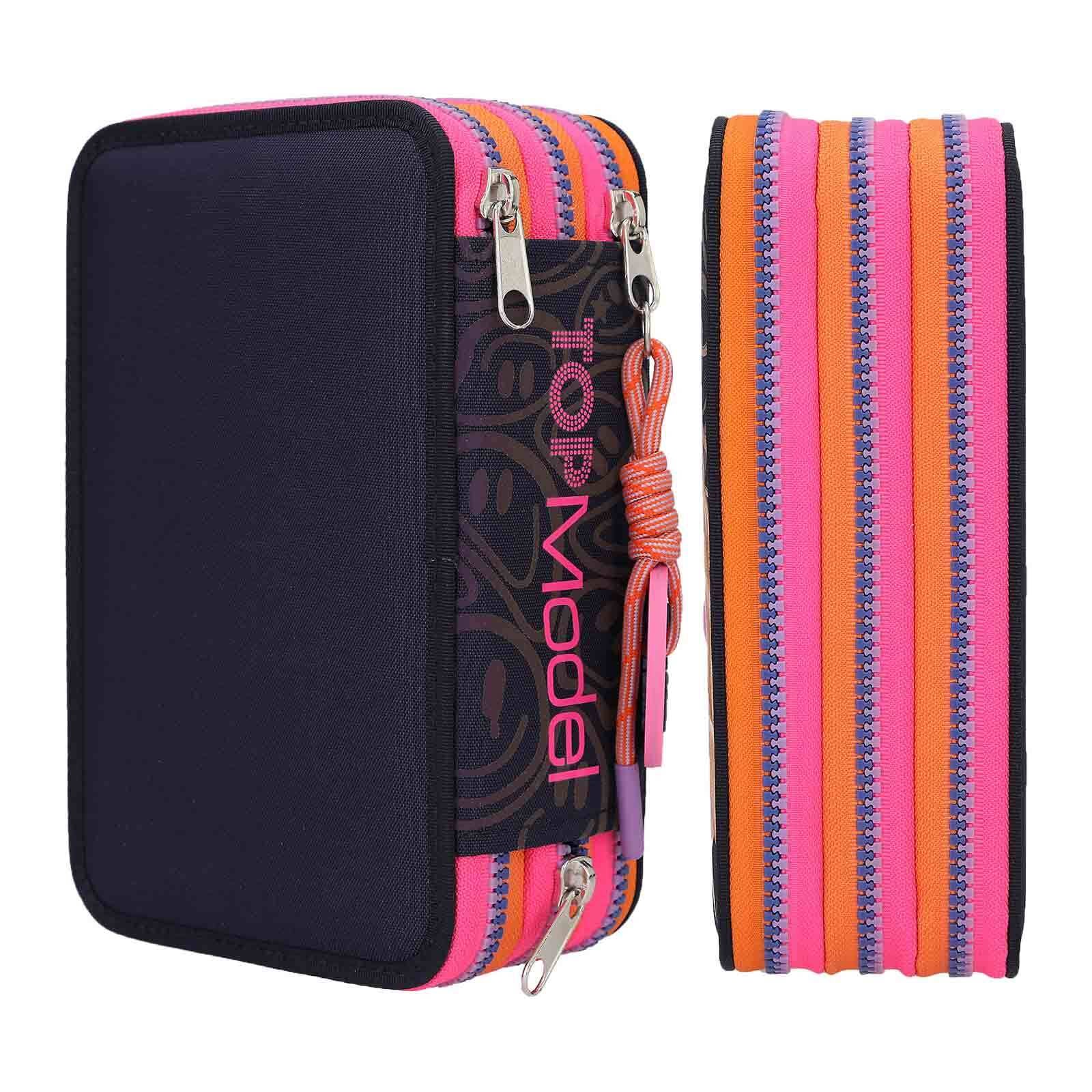 Depesche Buntstift »3-Fach Federtasche Night Light inkl. Stifte TOPModel bunt«