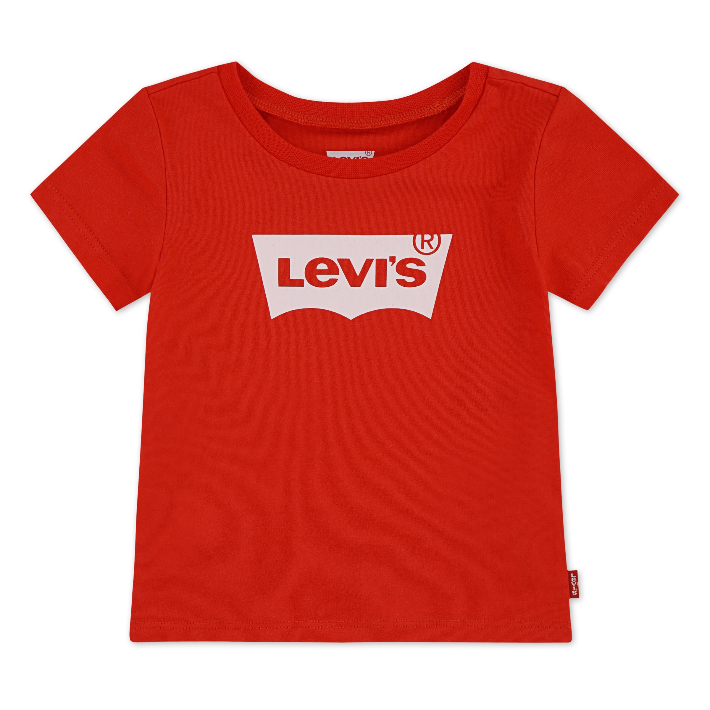 LEVI'S KIDS Mädchen T-Shirt "LVG BATWING TEE", rot, Gr. 12M, Jersey, Obermaterial: 100% Baumwolle, Shirts, mit LEVIS-Print - for BABY GIRLS