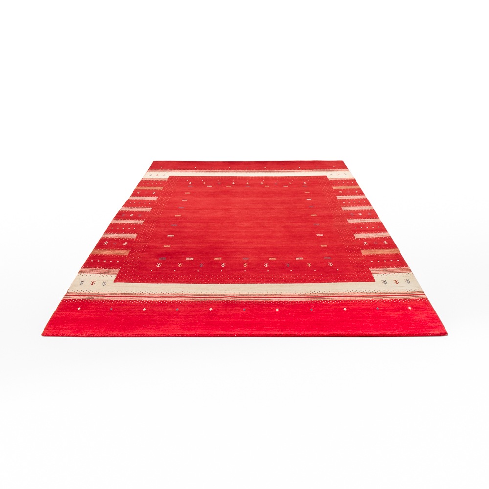 morgenland Wollteppich »Aurora Flair - Gabbeh Teppich - Loribaft Softy«, rechteckig, 1,2 mm Höhe, Sehr weicher Flor