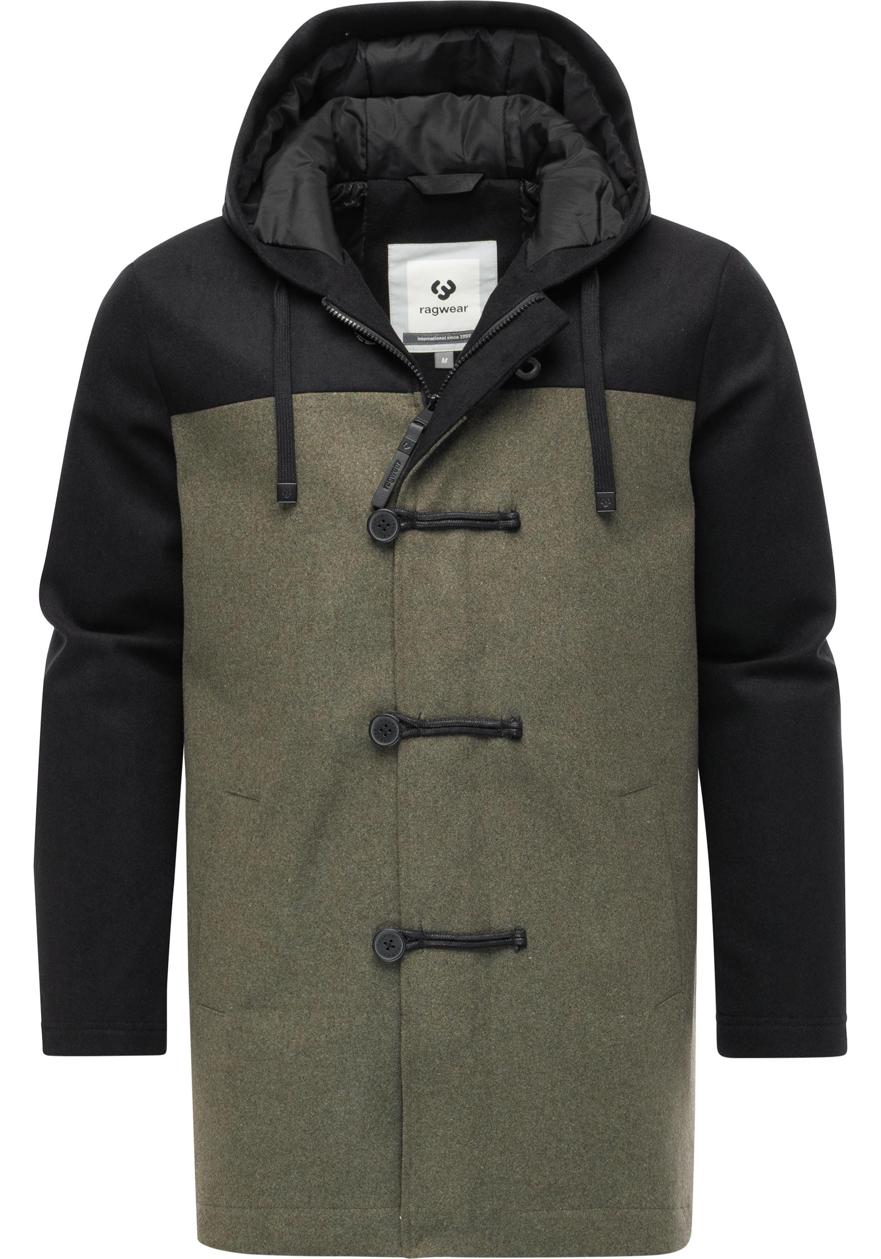 Ragwear Dufflecoat »Dorvan YOUMODO«, Funktionaler Herren Fleece-Mantel