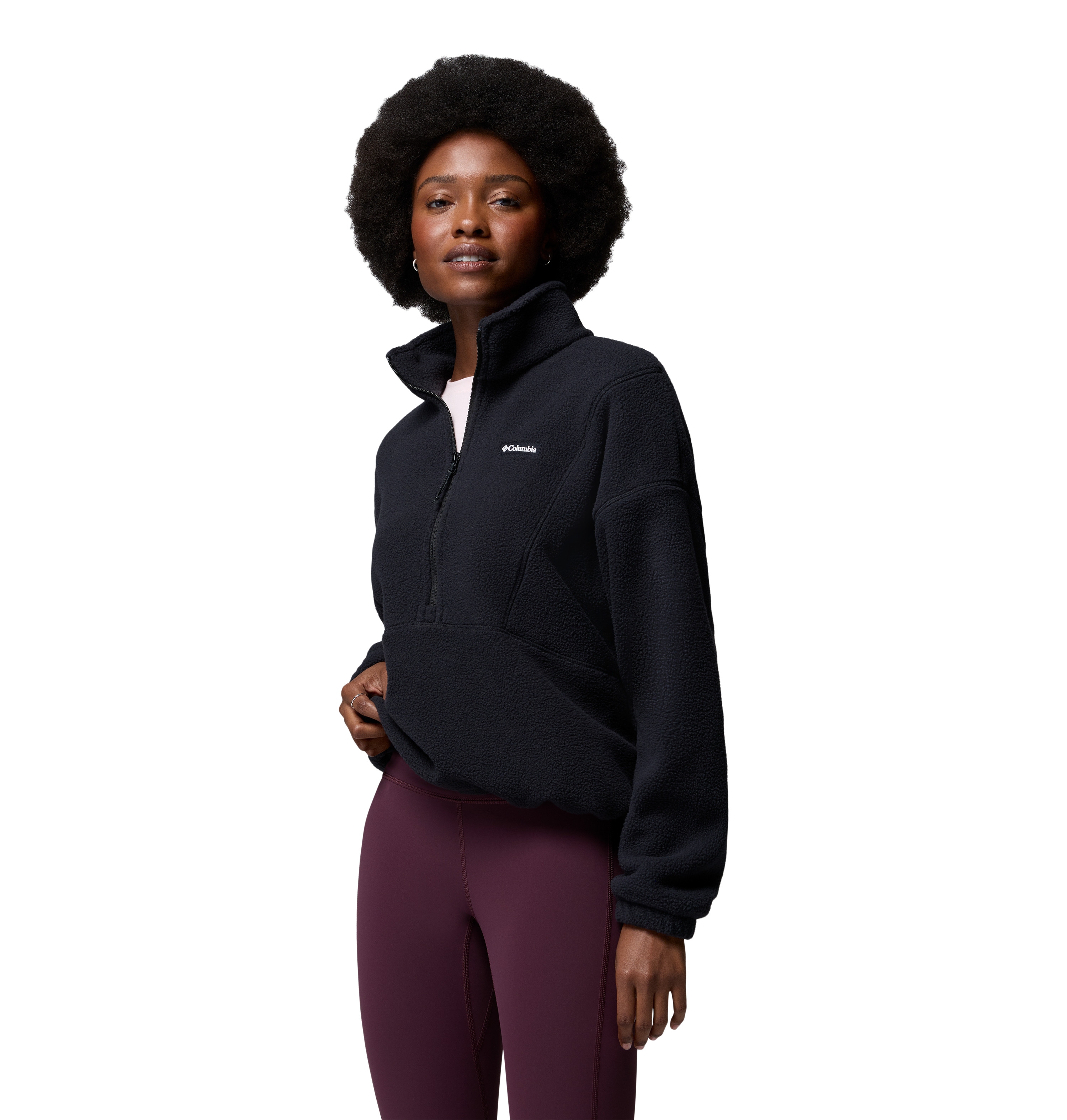 Columbia Fleecepullover "Timber Meadow MTR Fleece HZ", wasserabweisend, windabweisend, Langarm-Ausführung, atmungsaktiv