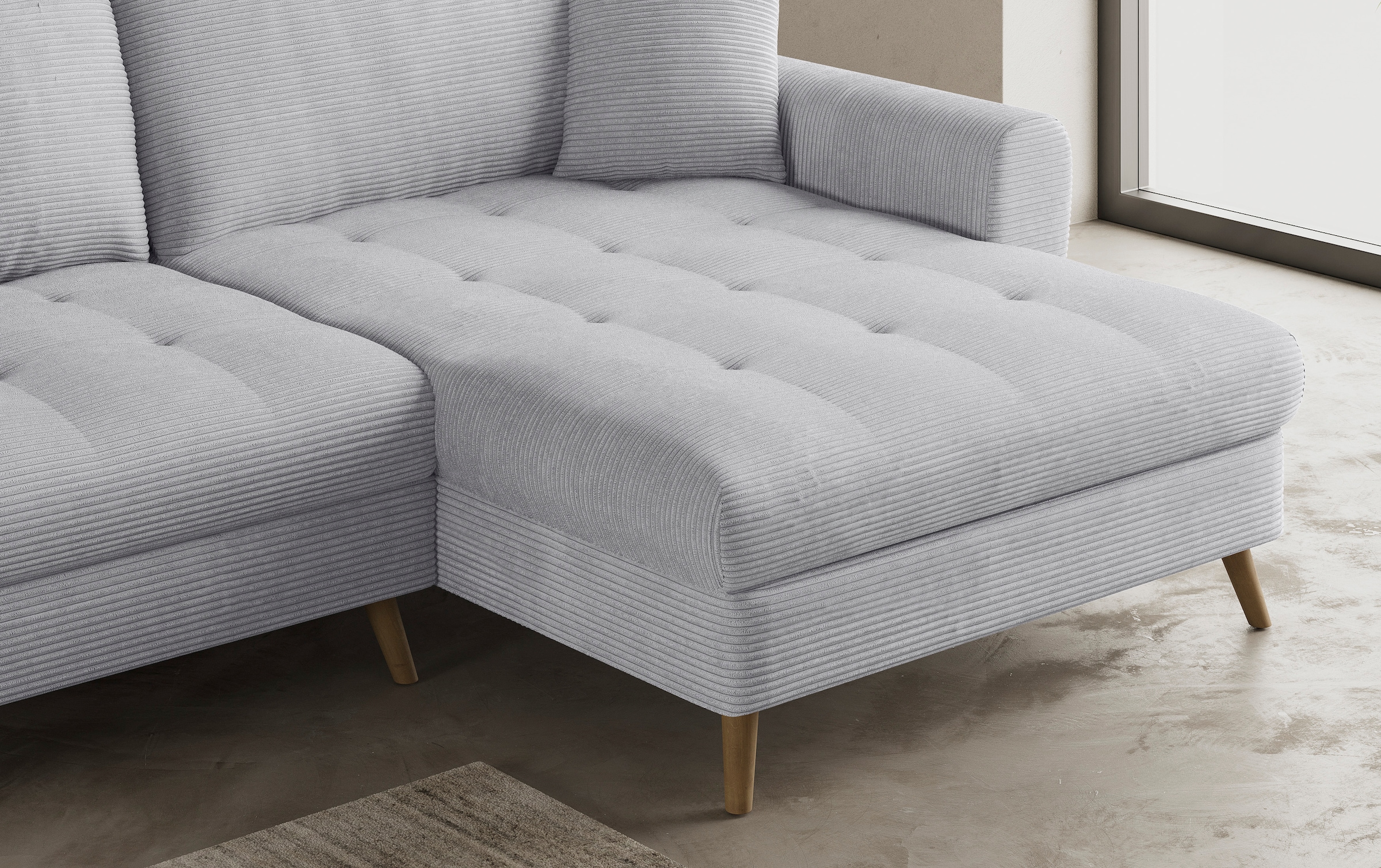 Mr. Couch Ecksofa »Blackburn II, L-Form«, Mit Kaltschaumpolsterung bis 140 kg belastbar