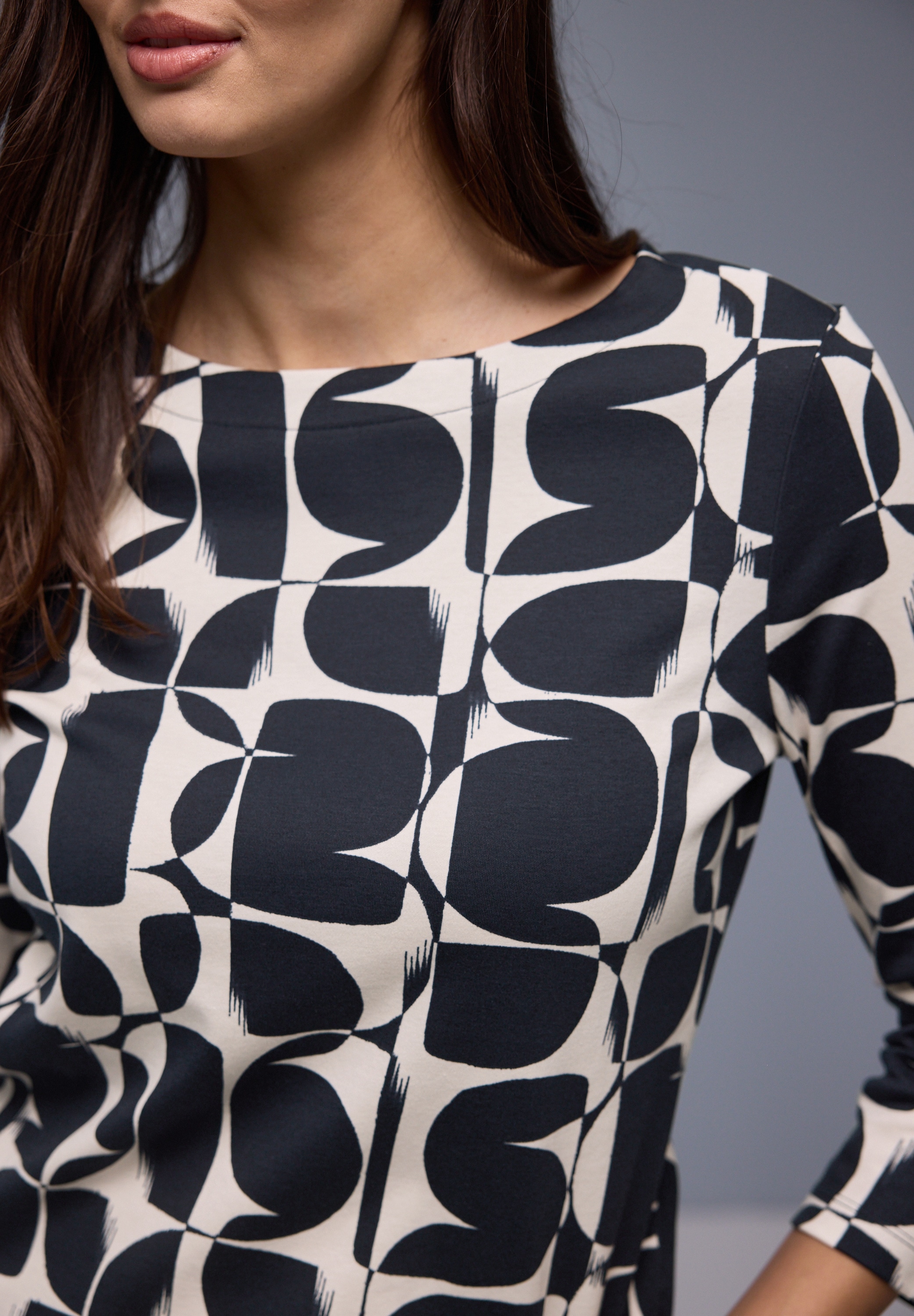 STREET ONE 3/4-Arm-Shirt mit All-Over Print