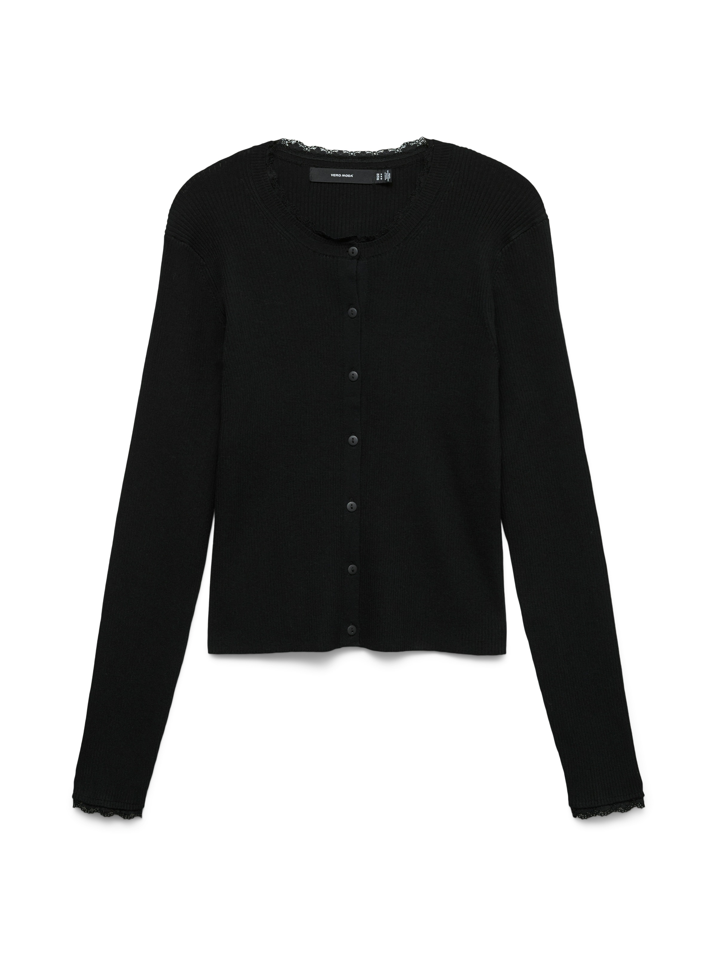 Vero Moda Strickjacke »VMWONDER LACE LS O-NECK CARDIGAN NOOS« Viskosemischung, regular fit