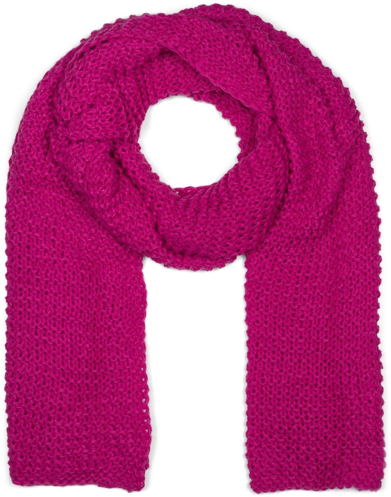 styleBREAKER Strickschal "Langer Strick Schal mit Wellen Strickmuster" 1 Stk.