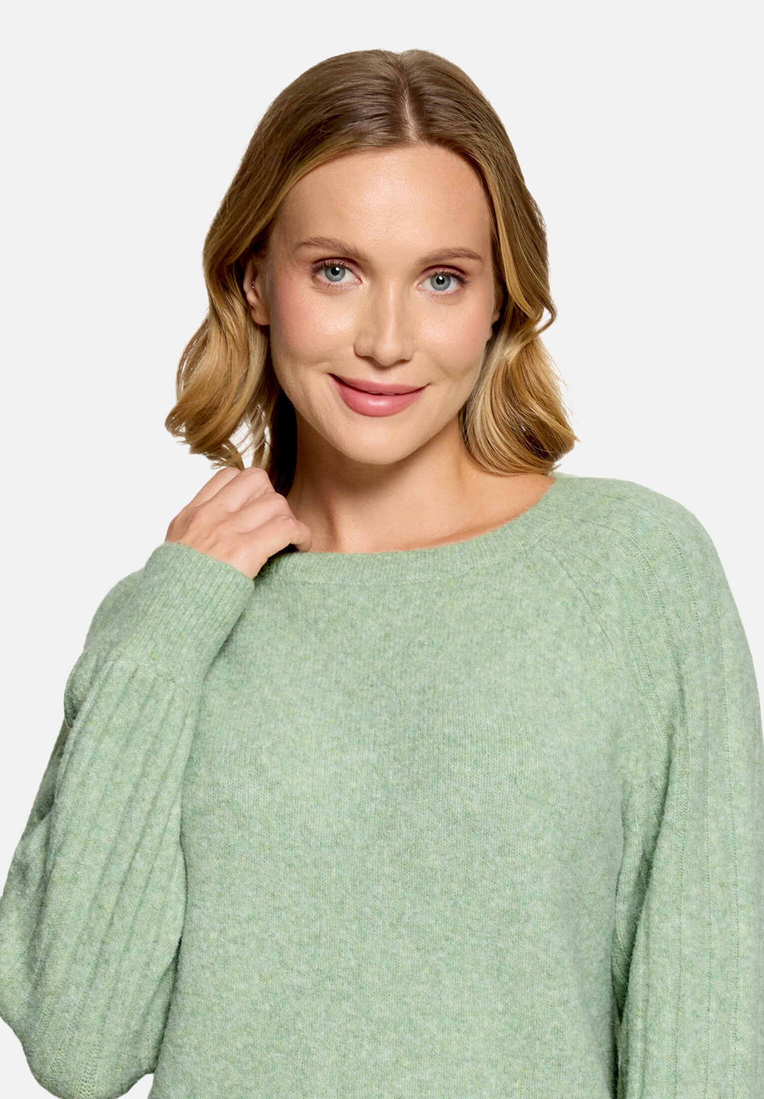 Cartoon Strickpullover »Damen mit Rundhalsausschnitt« 1